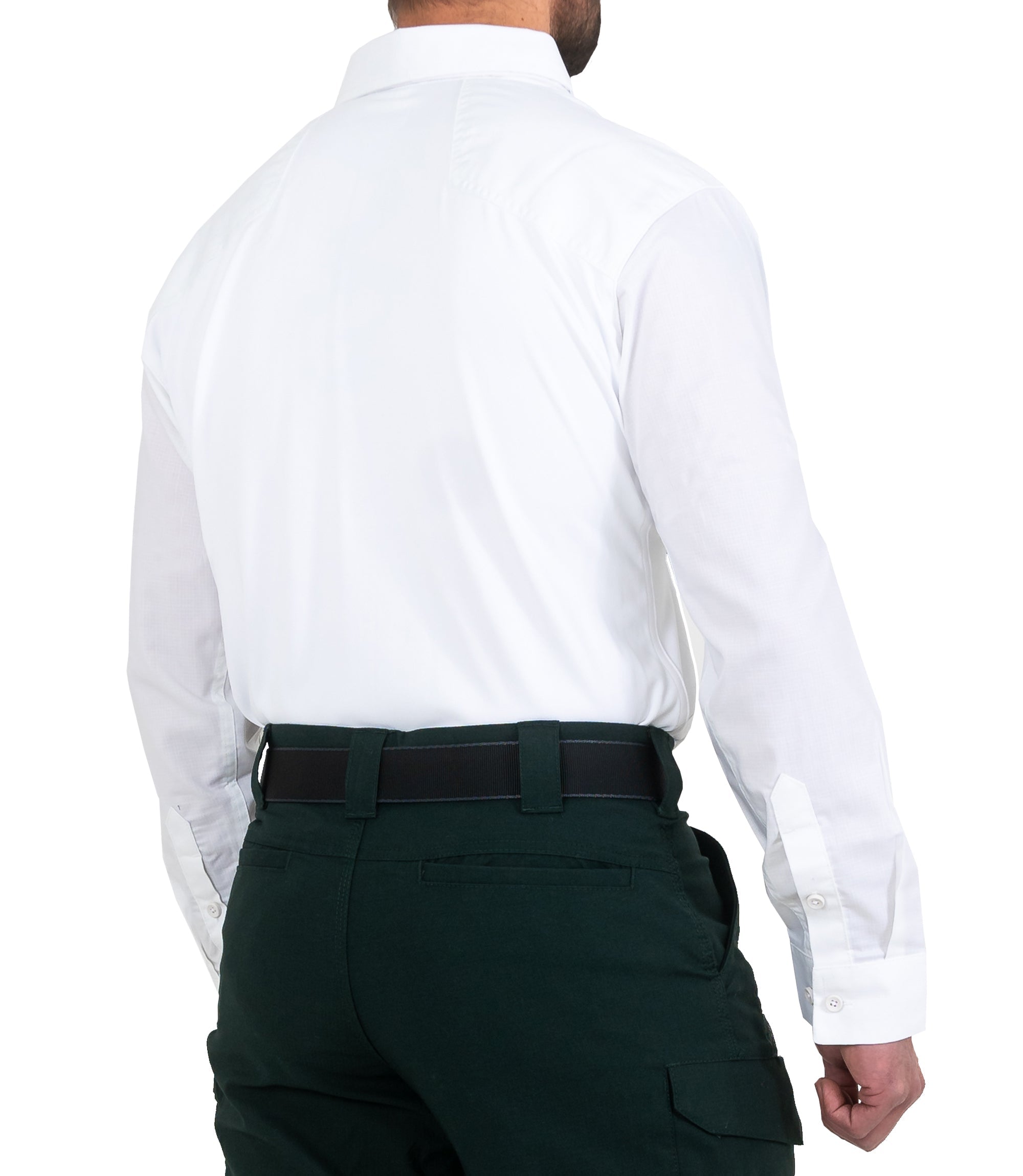 Side of Men's V2 Pro Performance Shirt in White |color_white