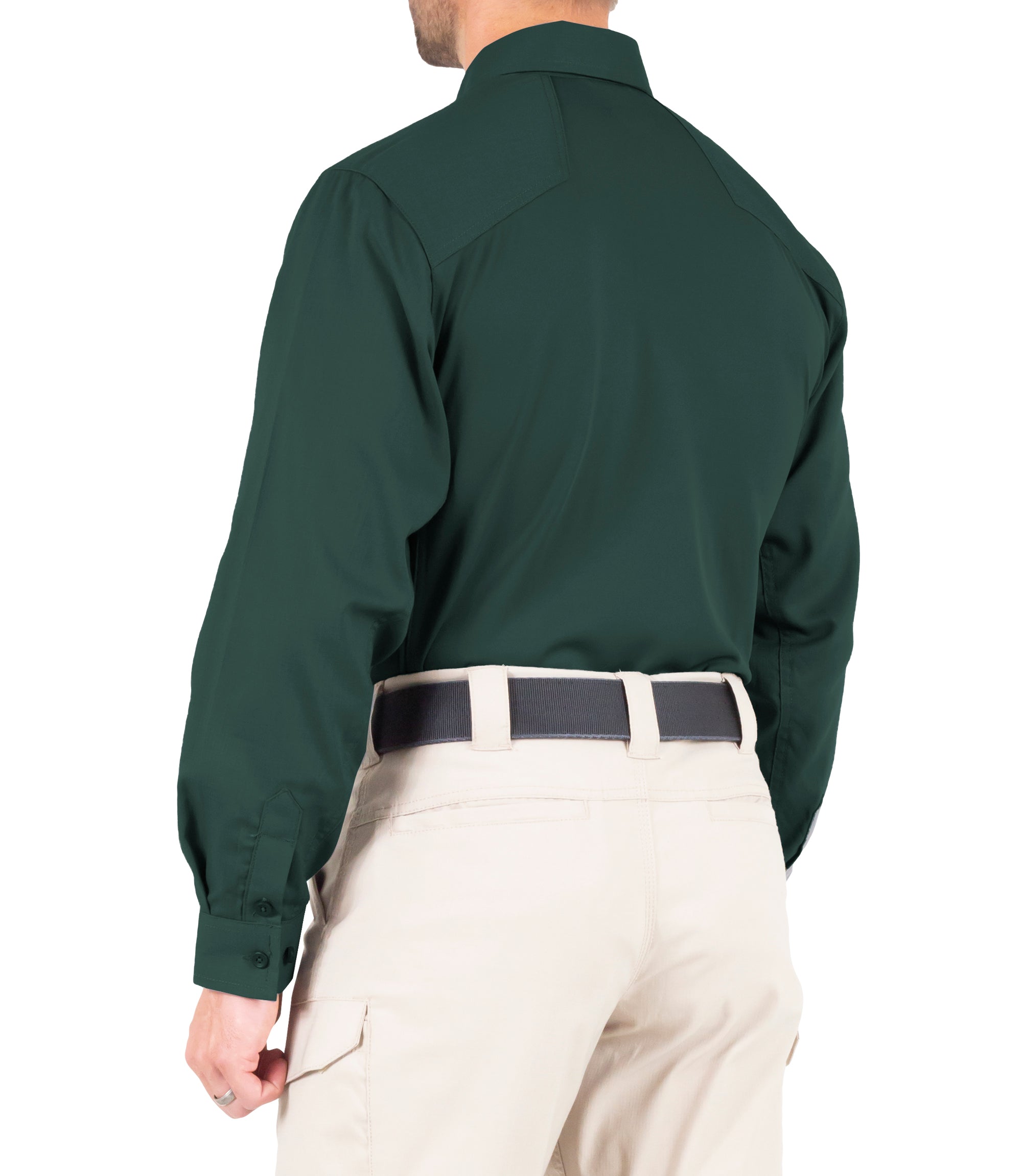 Side of Men's V2 Pro Performance Shirt in Spruce Green |color_spruce green