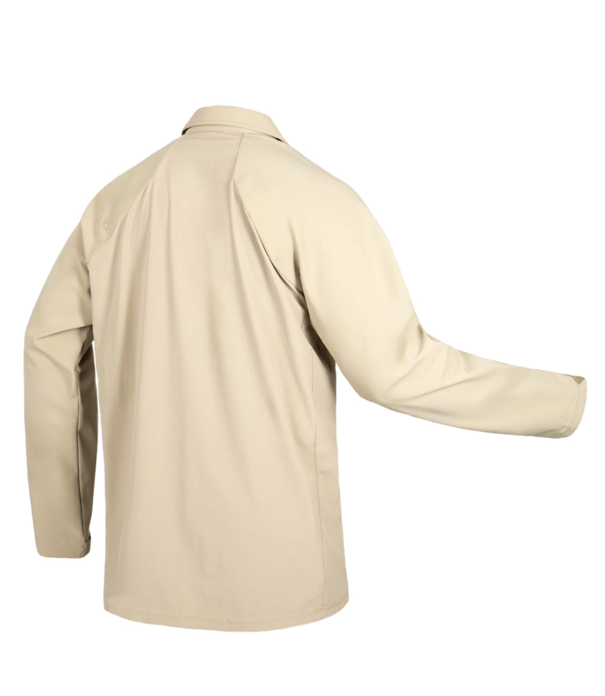 Back View Men's Pro Duty Pullover in color Silver Tan |color_silver tan