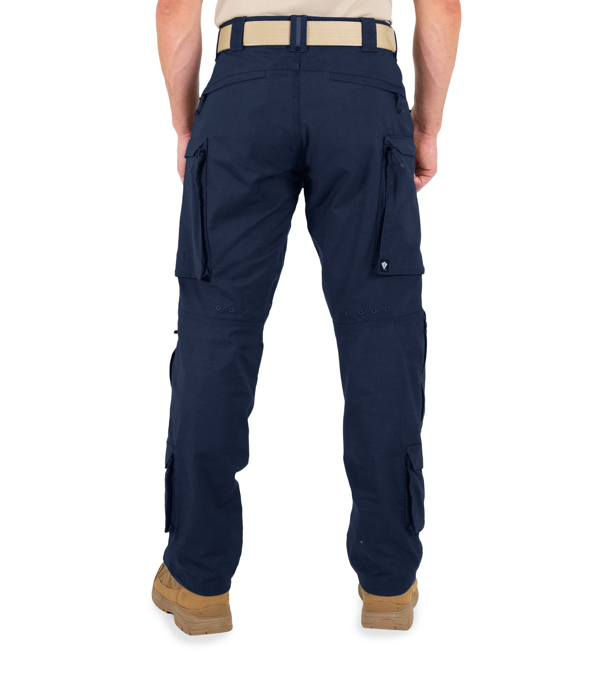 Back of Men's Defender Pants in Midnight Navy |color_midnight navy