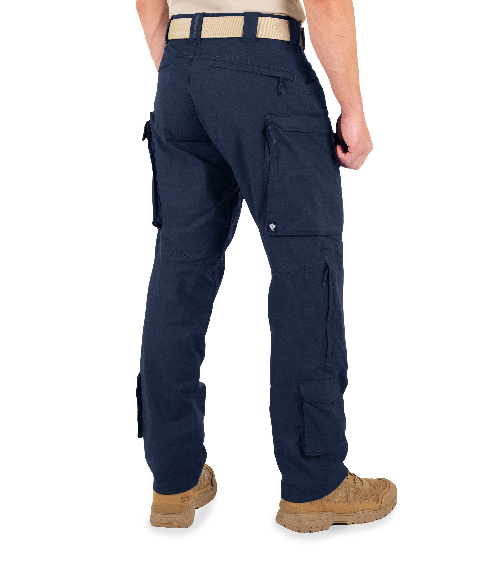 Side of Men's Defender Pants in Midnight Navy |color_midnight navy