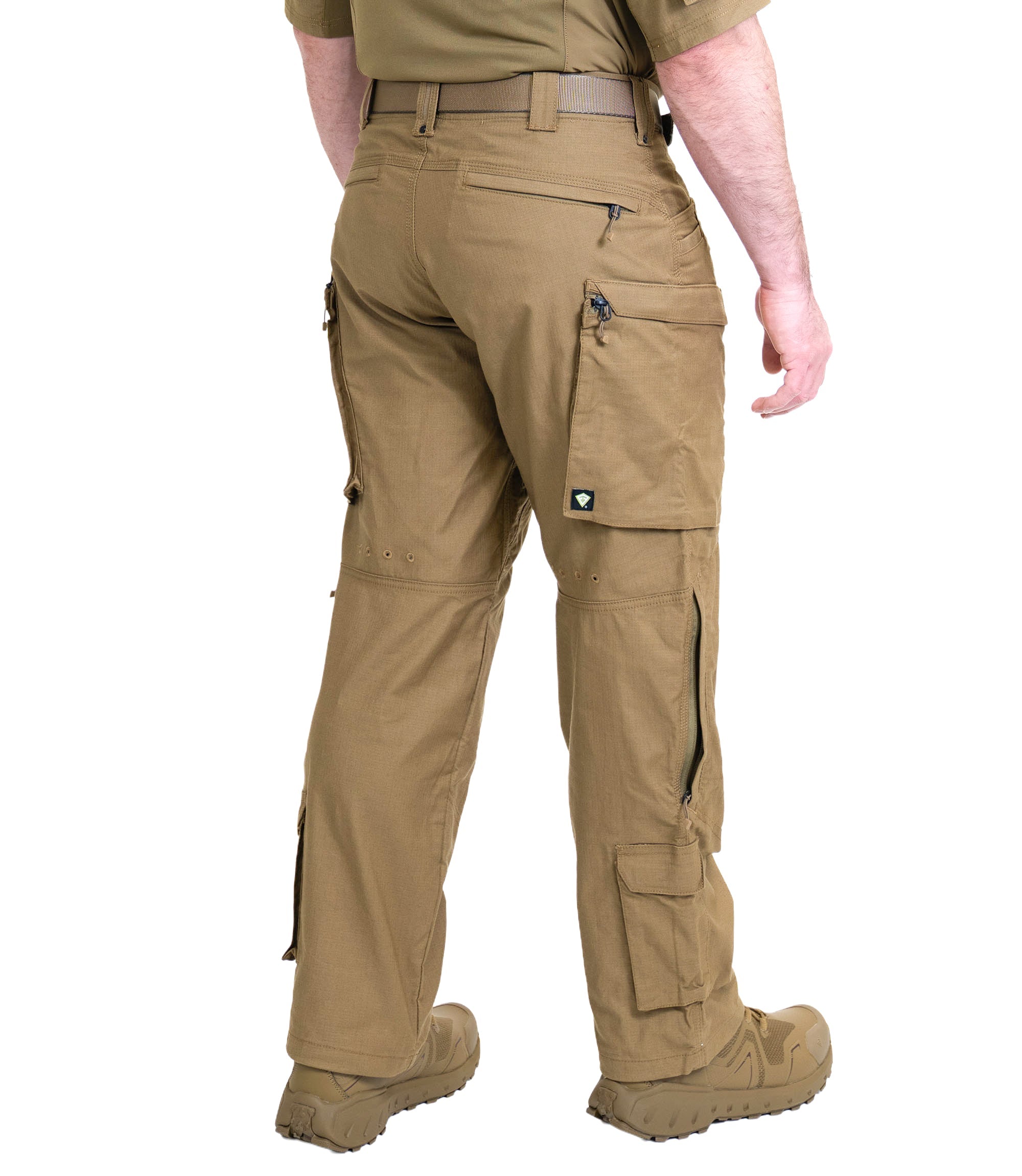 Back side view of Men's Defender Pants in color Coyote Brown |color_coyote brown