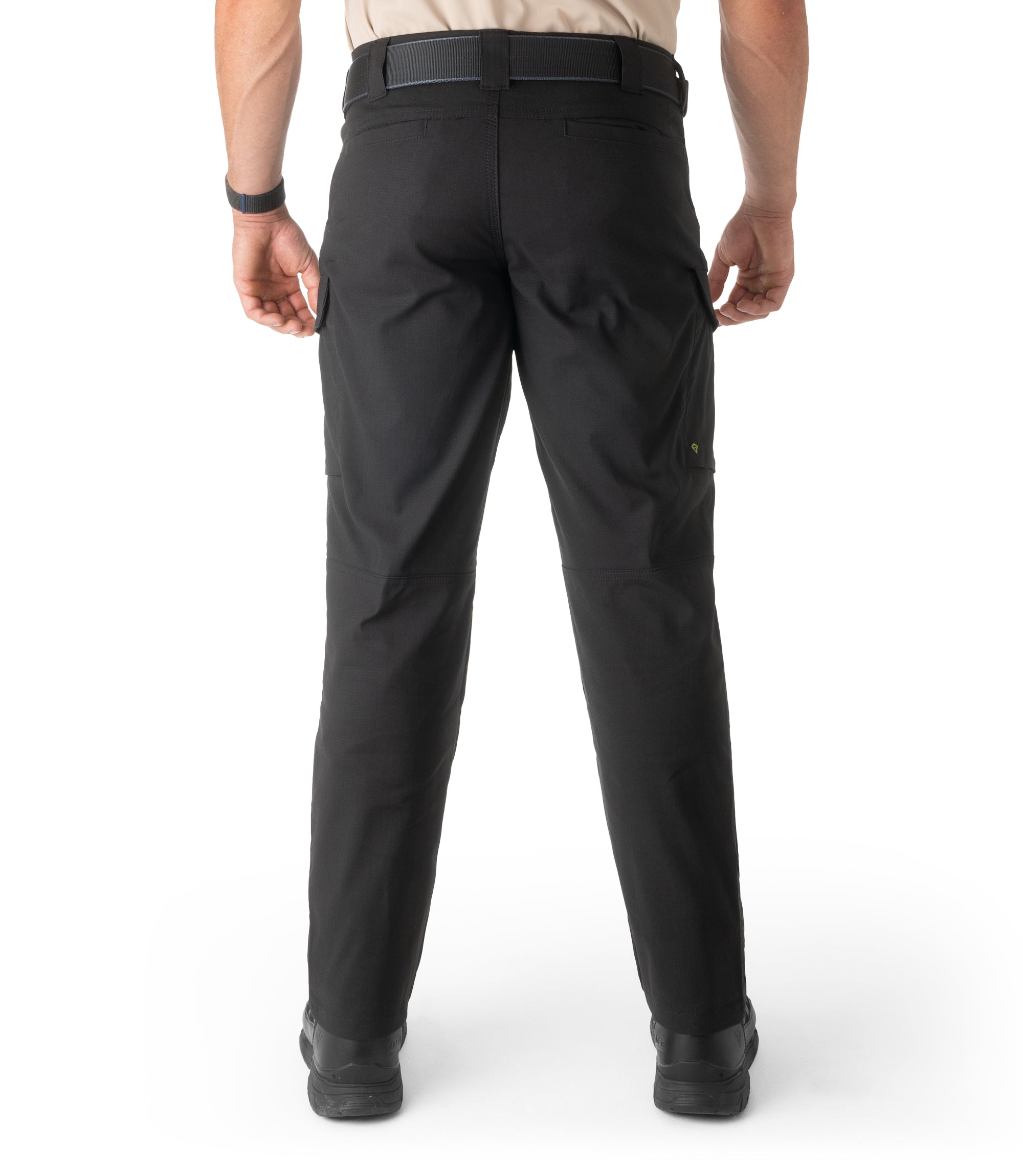 Back of Mens V2 Tactical Pants in Black |color_black
