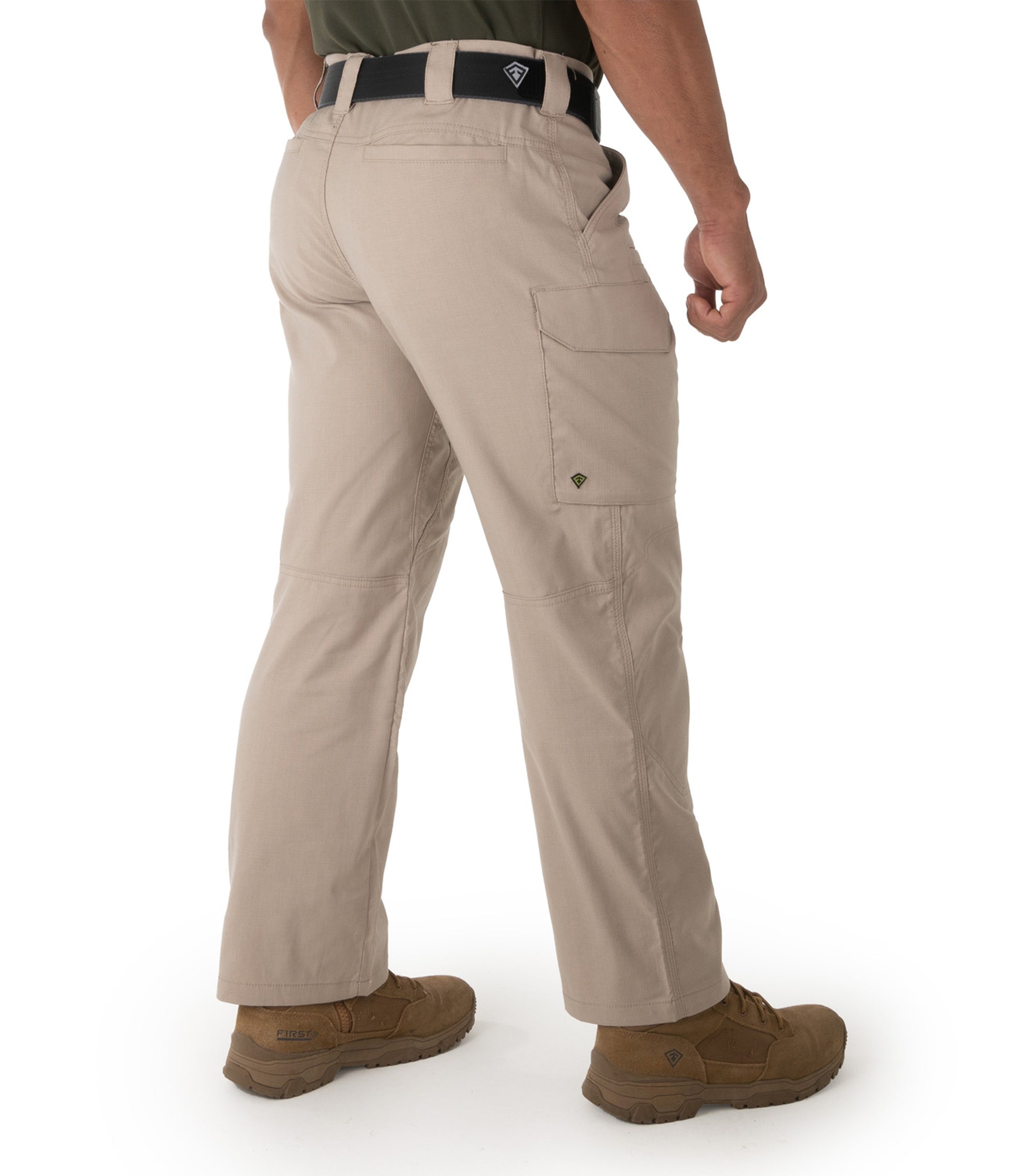 Side of Mens V2 Tactical Pants in Khaki |color_khaki