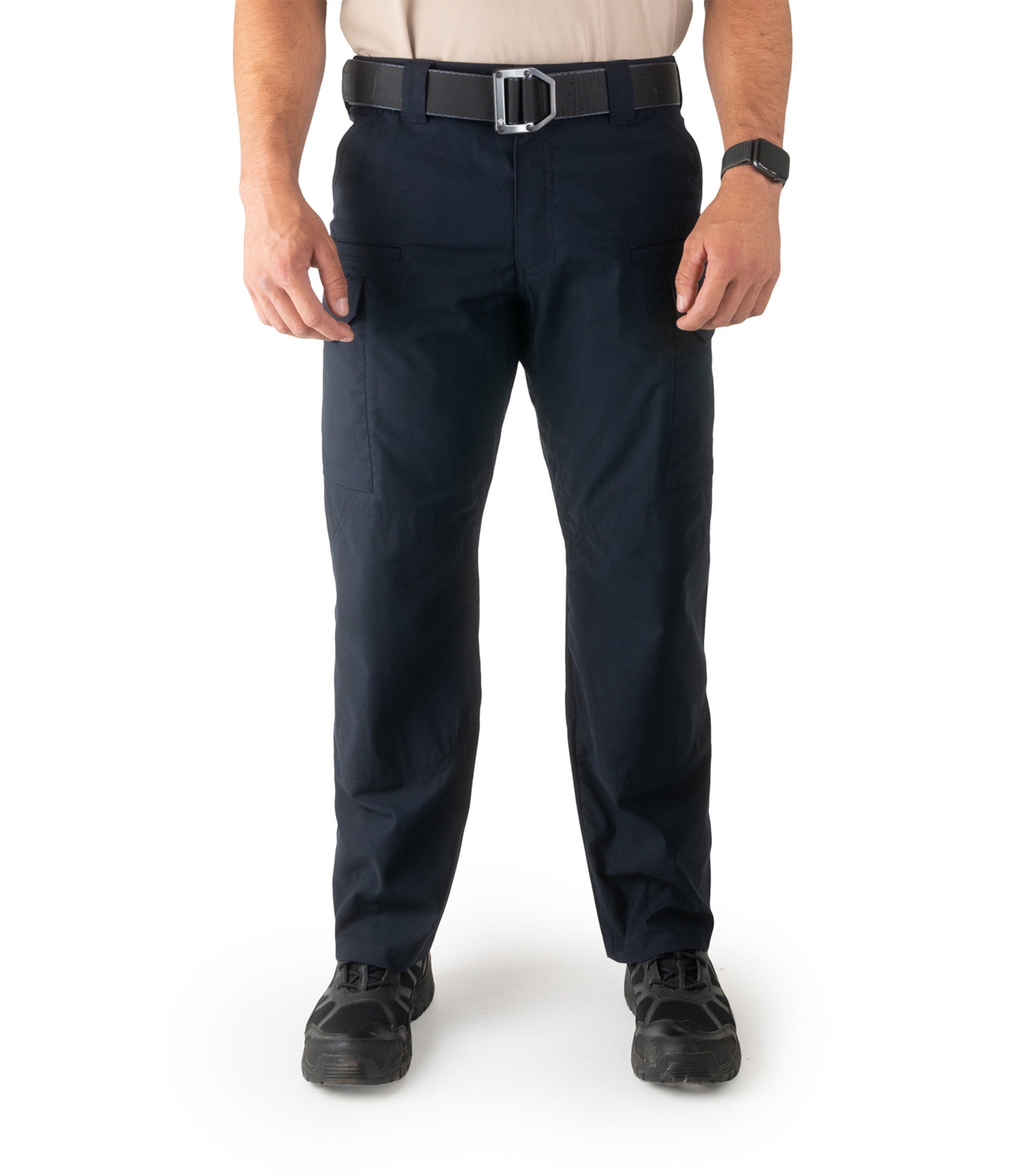 Front of Mens V2 Tactical Pants in Midnight Navy |color_midnight navy