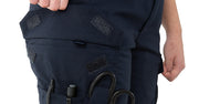 The pockets on the V2 EMS pant feature reinforced pocket flaps that will maintain a professional look throughout the lifetime of the product. The pockets have no pleats while a gusset at the bottom ensures a professional look while providing room for all essential gear.