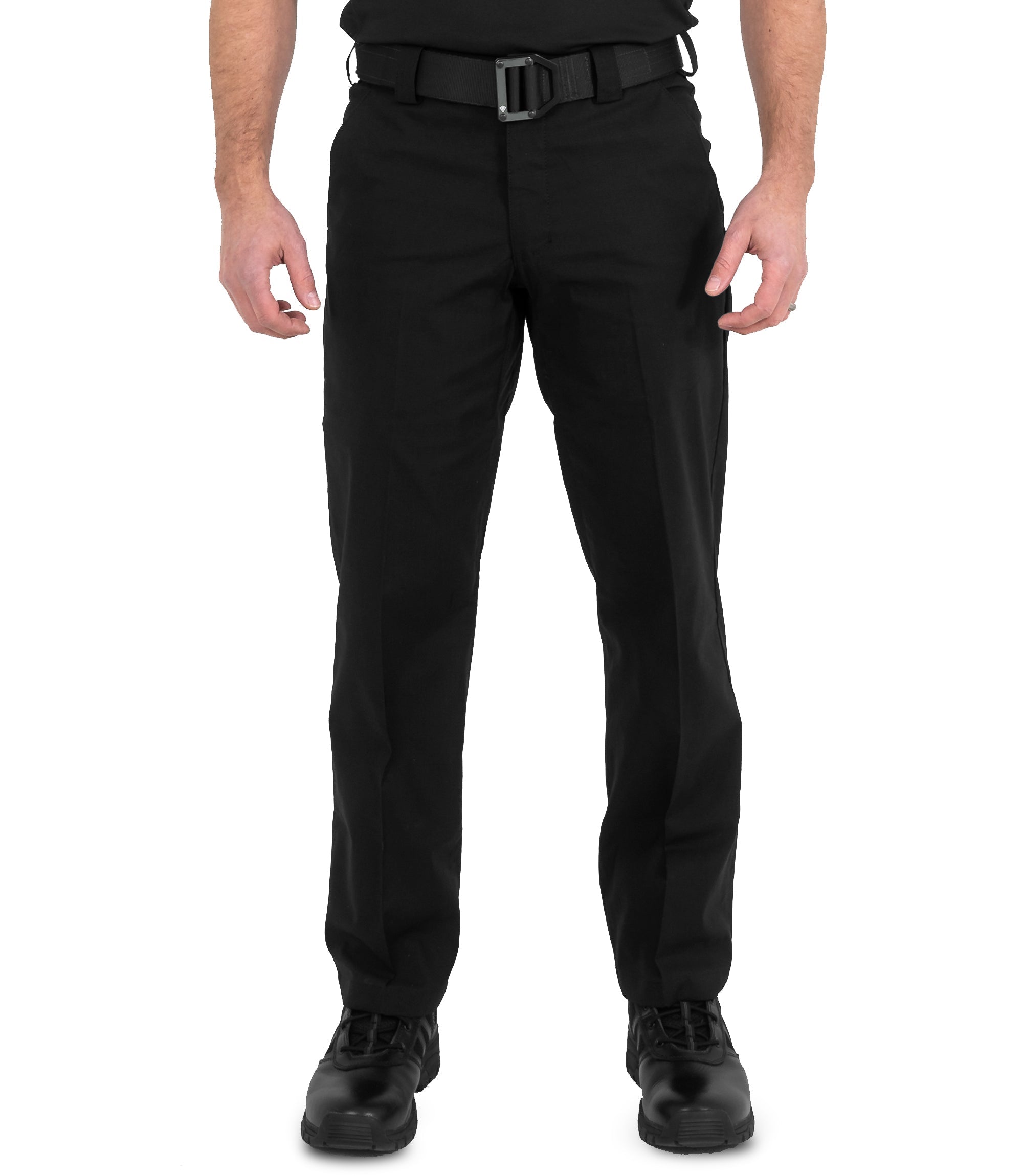 Front of Men's V2 Pro Duty Uniform Pant in Black |color_black
