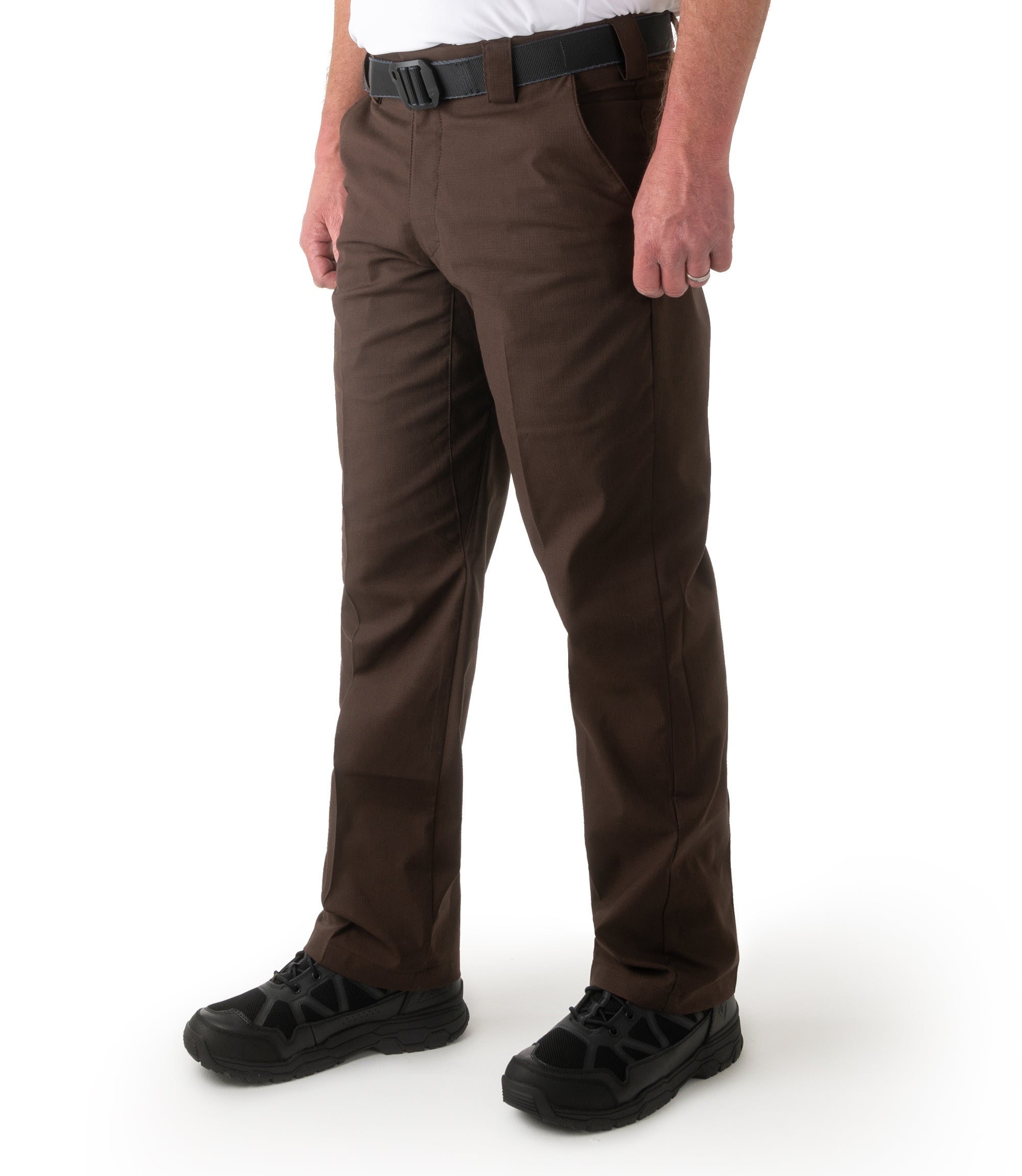 Side of Men's V2 Pro Duty Uniform Pant in Kodiak Brown |color_kodiak brown