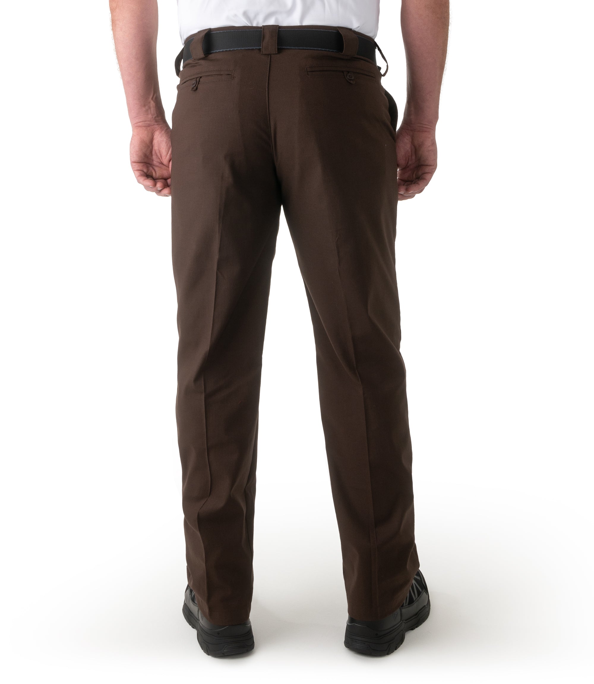 Back of Men's V2 Pro Duty Uniform Pant in Kodiak Brown |color_kodiak brown