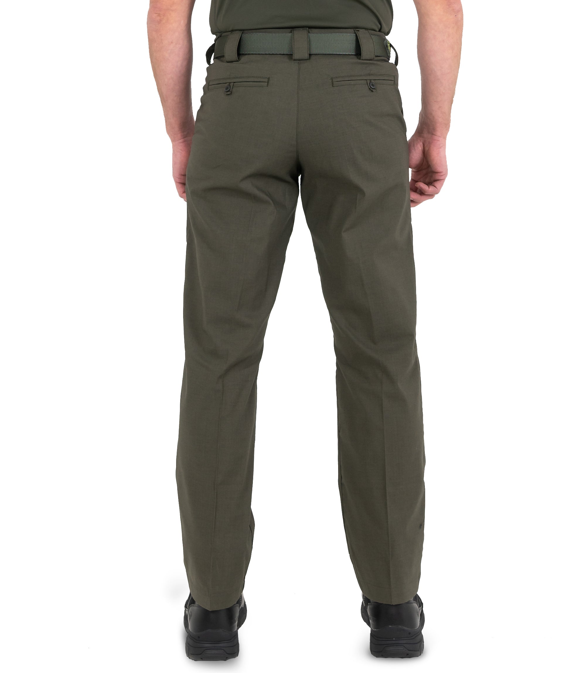 Back of Men's V2 Pro Duty Uniform Pant in OD Green |color_od green
