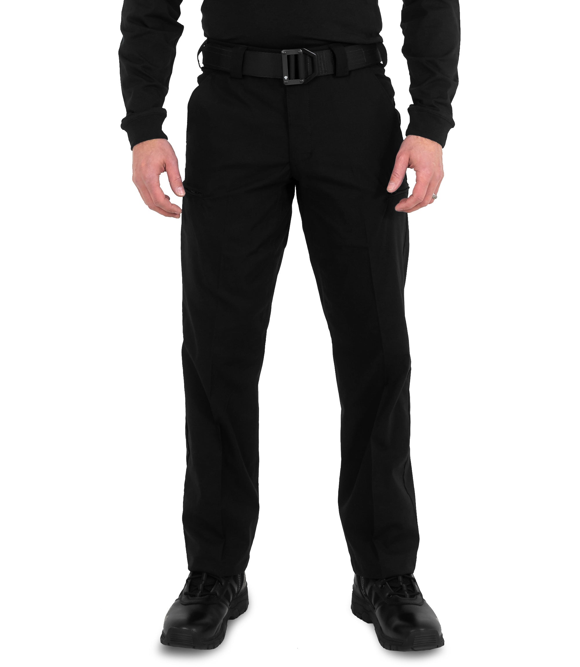 Front of Men's V2 Pro Duty 6 Pocket Pant in Black |color_black