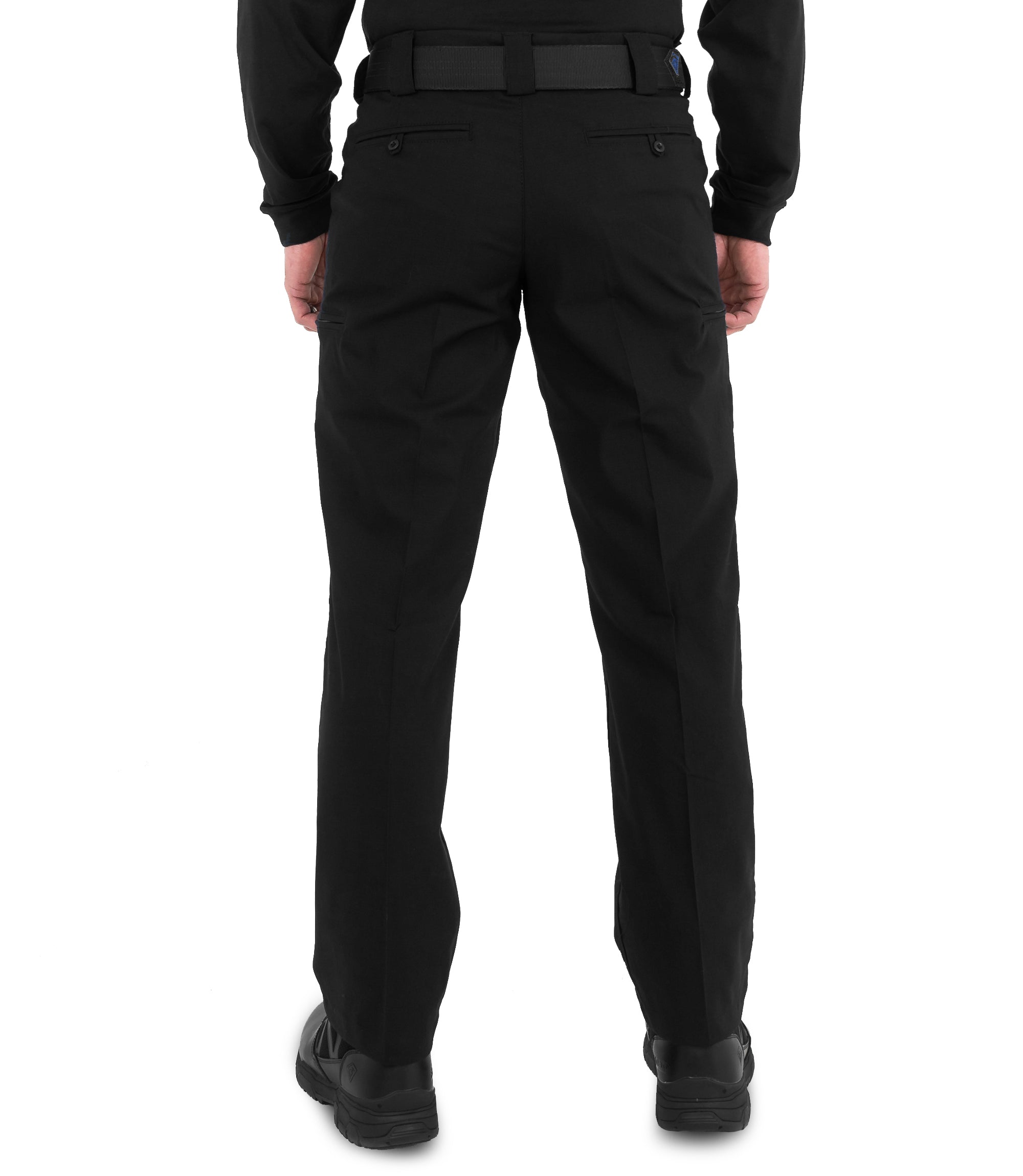 Back of Men's V2 Pro Duty 6 Pocket Pant in Black |color_black