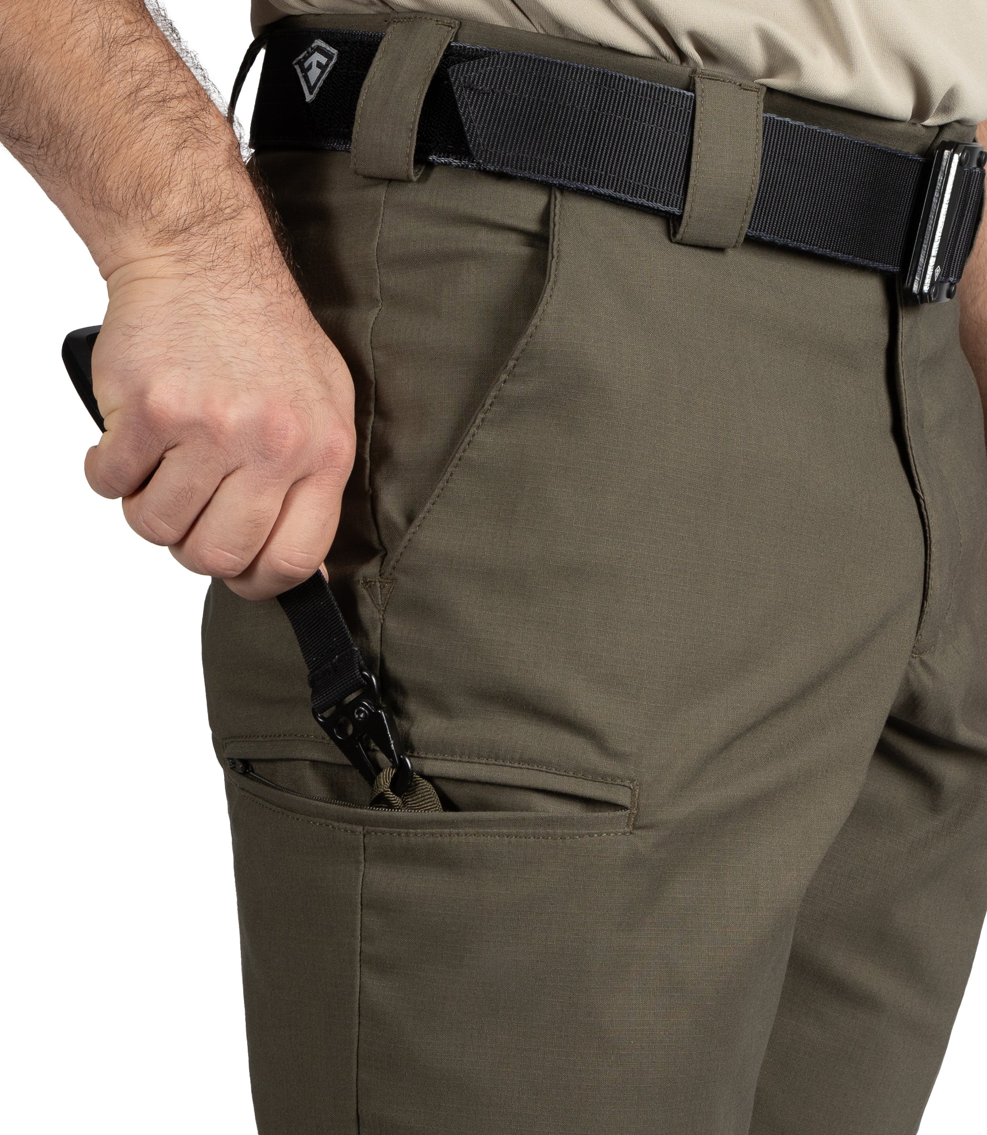 Pocket loop of Men's V2 PRO DUTY™ 6 Pocket Pant in Ranger Green |color_ranger green