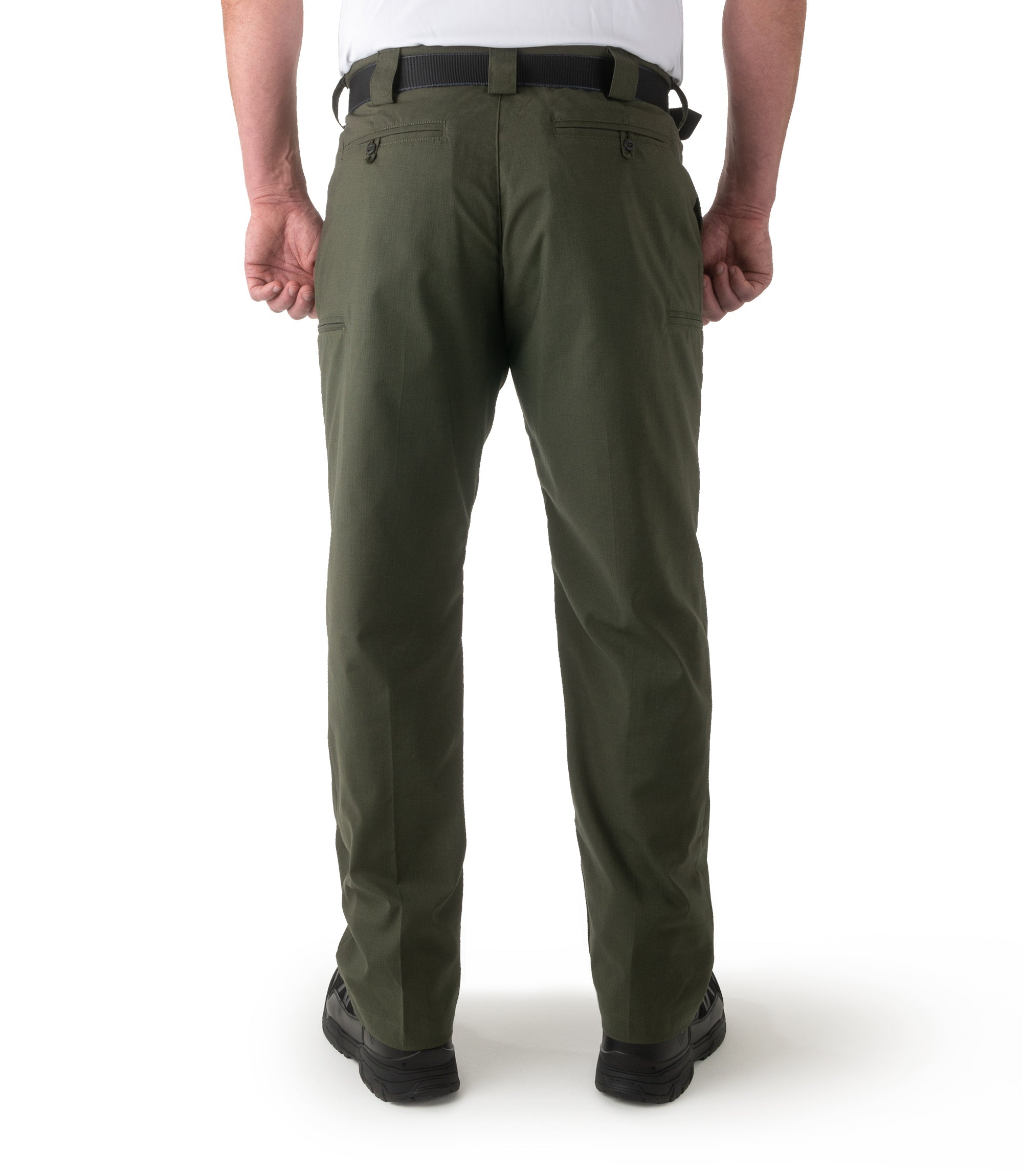 Back of Men's V2 Pro Duty 6 Pocket Pant in OD Green |color_od green