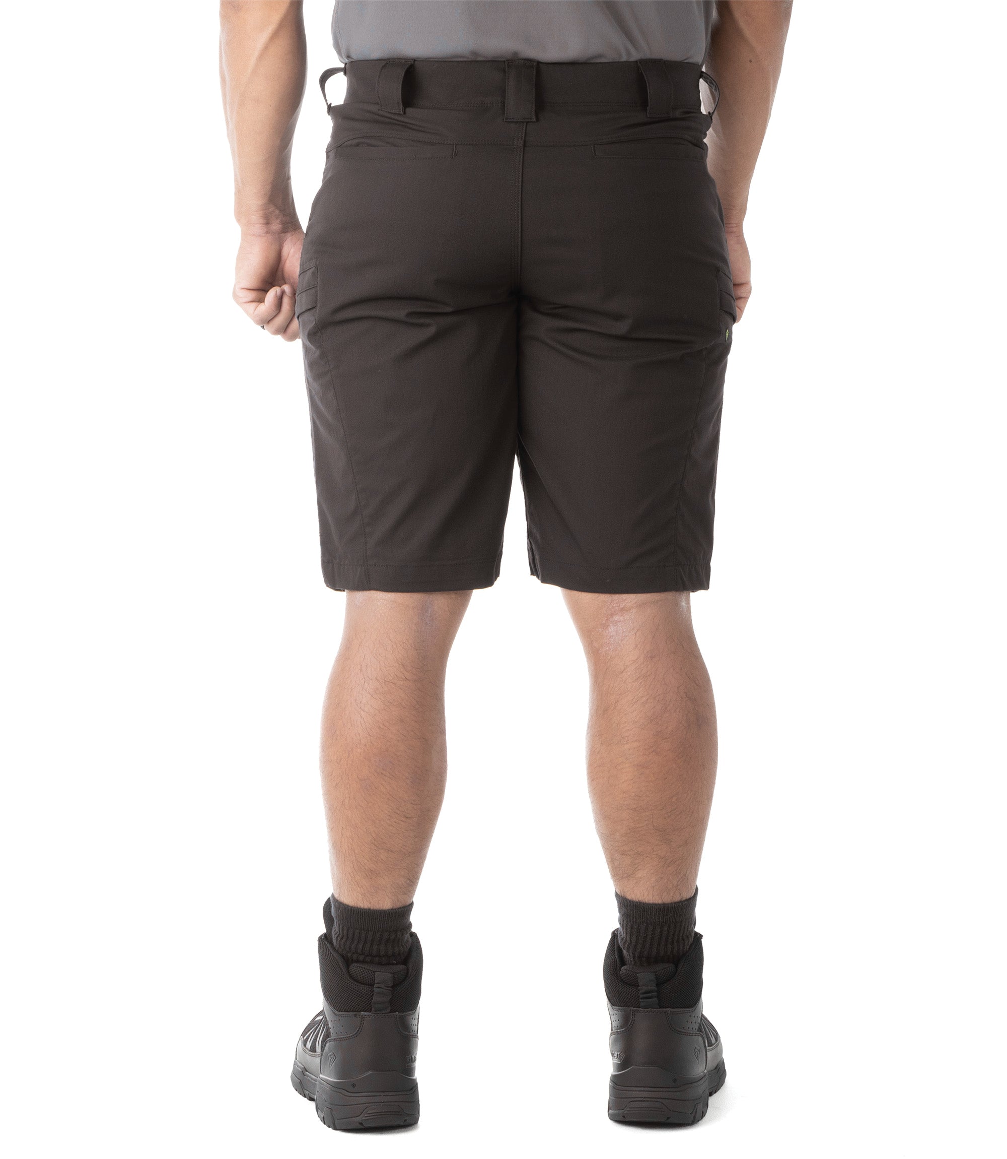 Back of Men's A2 Short in Black |color_black