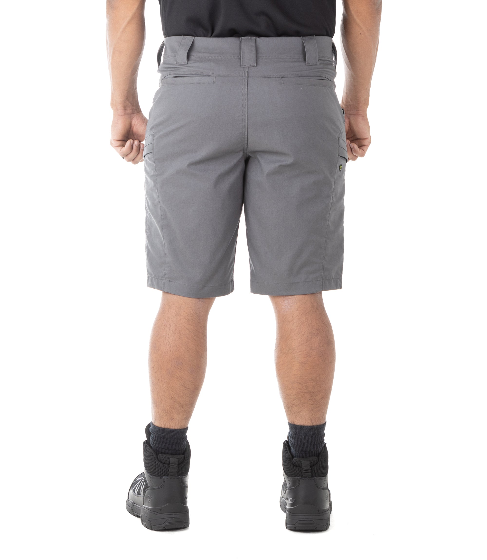 Back of Men's A2 Short in Wolf Grey |color_wolf grey