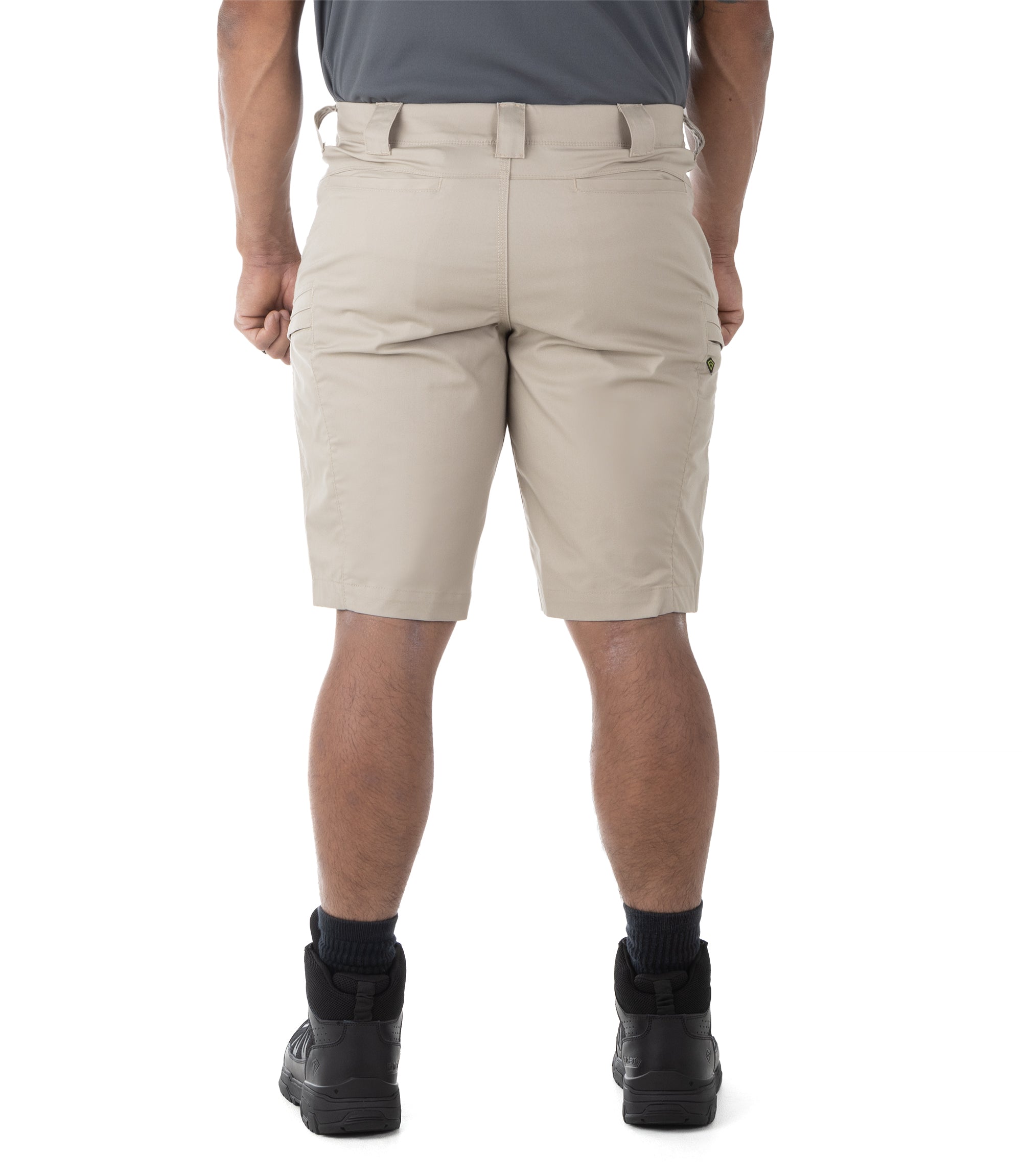 Back of Men's A2 Short in Khaki |color_khaki
