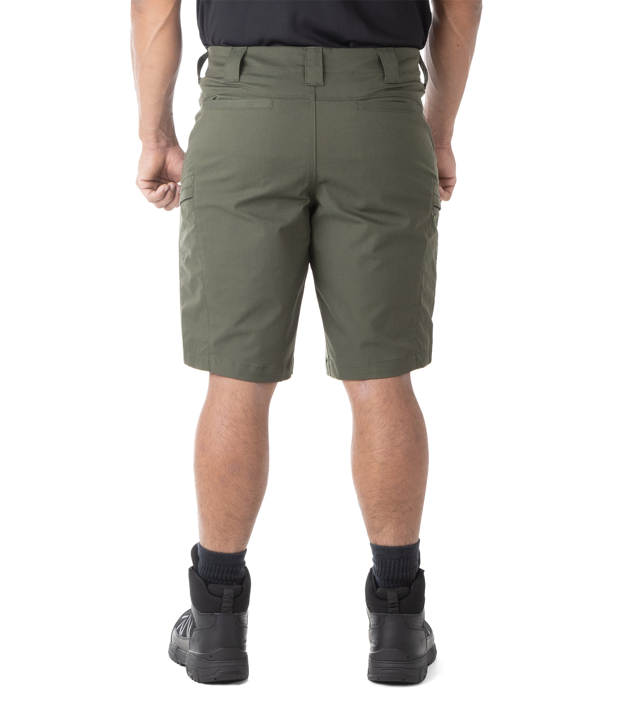 Back of Men's A2 Short in OD Green |color_od green
