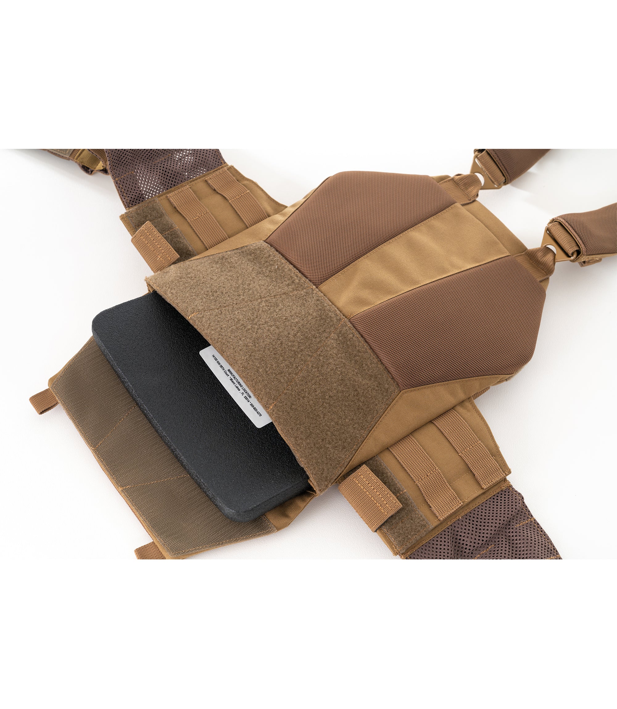 Inside Open view of Specialist Plate Rack in Coyote |color_coyote