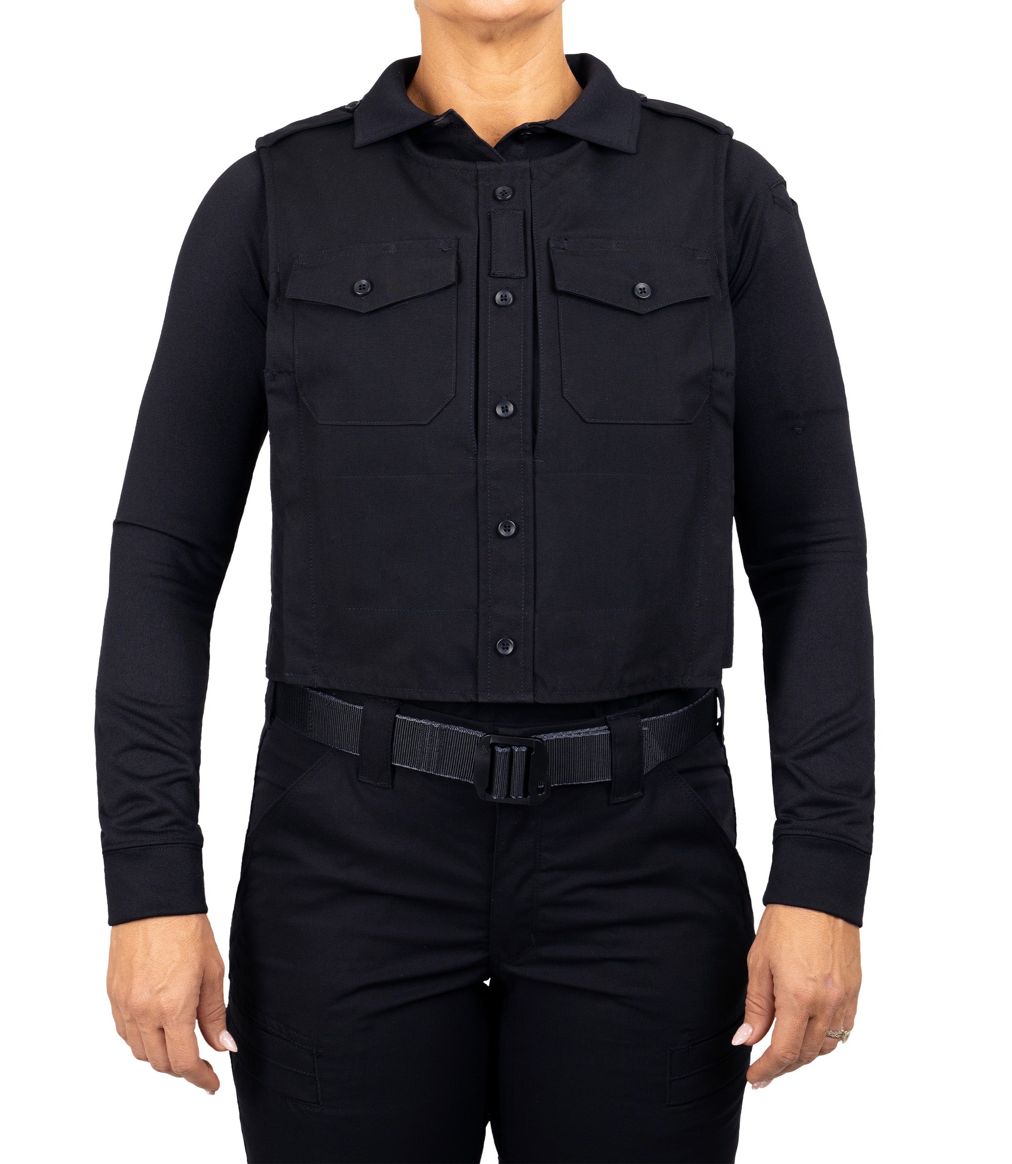 Front View of Pro Duty Armor Cover in color midnight navy|color_midnight navy