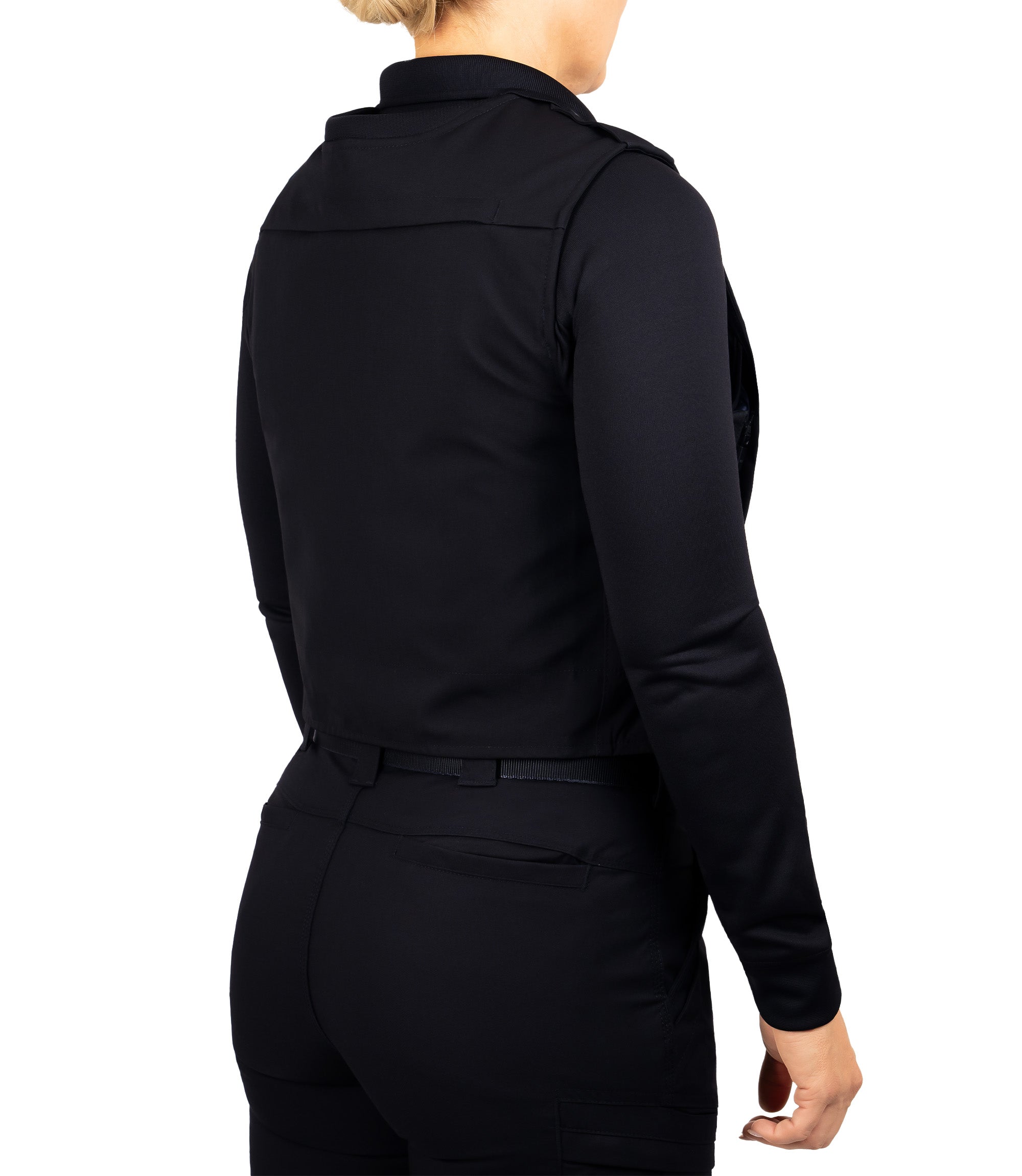 Back quarter angle view of Pro Duty Armor Cover in color midnight navy|color_midnight navy