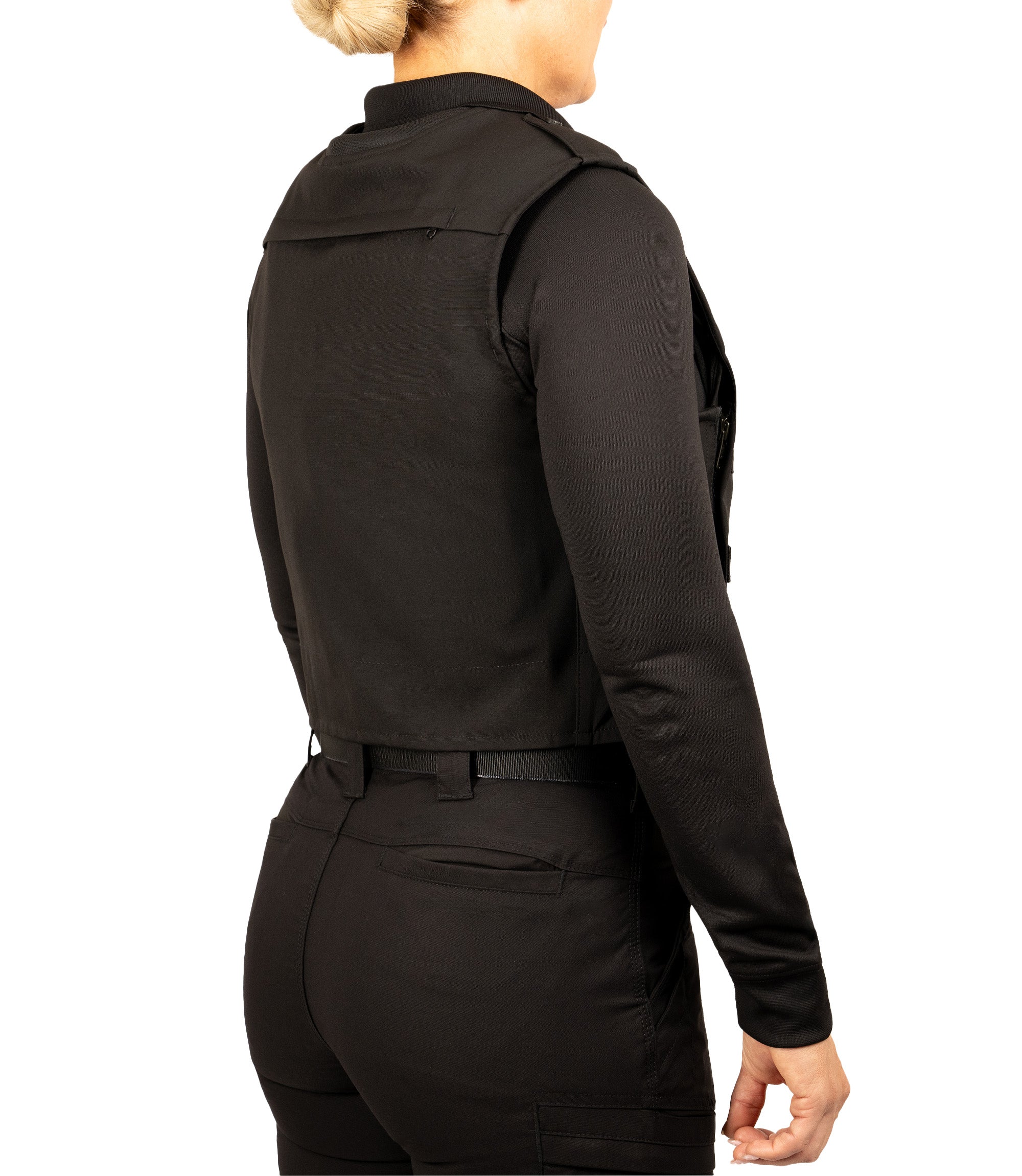 Back quarter angle view of Pro Duty Armor Cover in color black|color_black