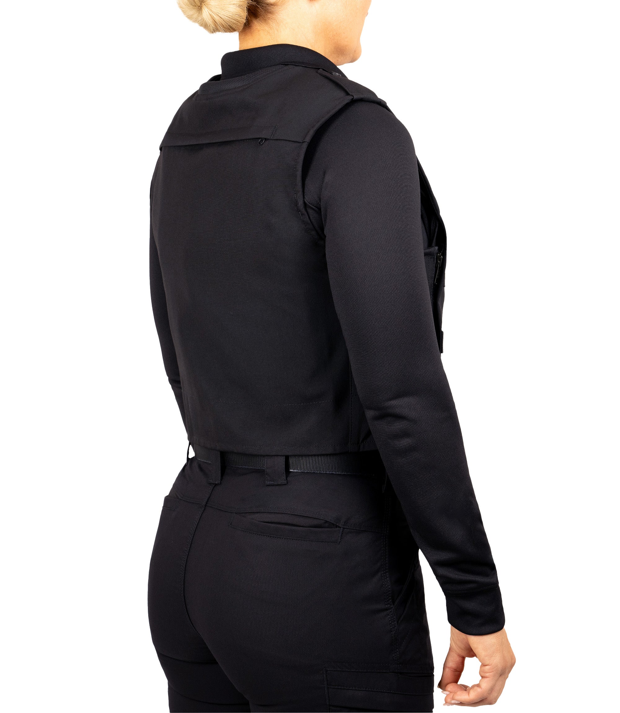 Back quarter angle view of Pro Duty Armor Cover in color midnight navy|color_midnight navy