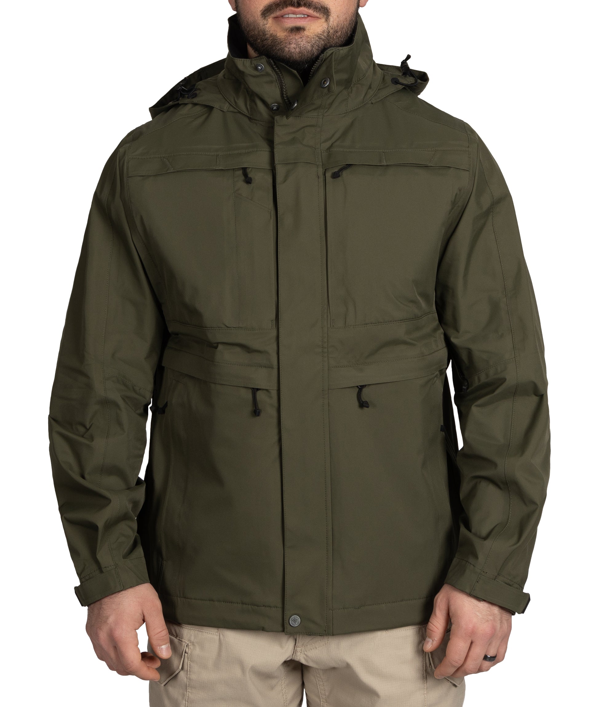 Front of Men's Tactix 3-In-1 System Parka in OD Green |color_od green