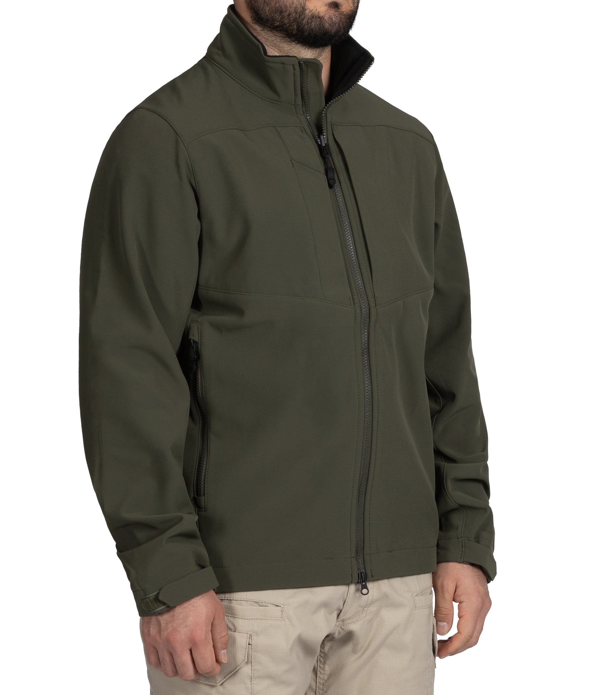 Side of Men's Tactix 3-In-1 System Parka in OD Green |color_od green