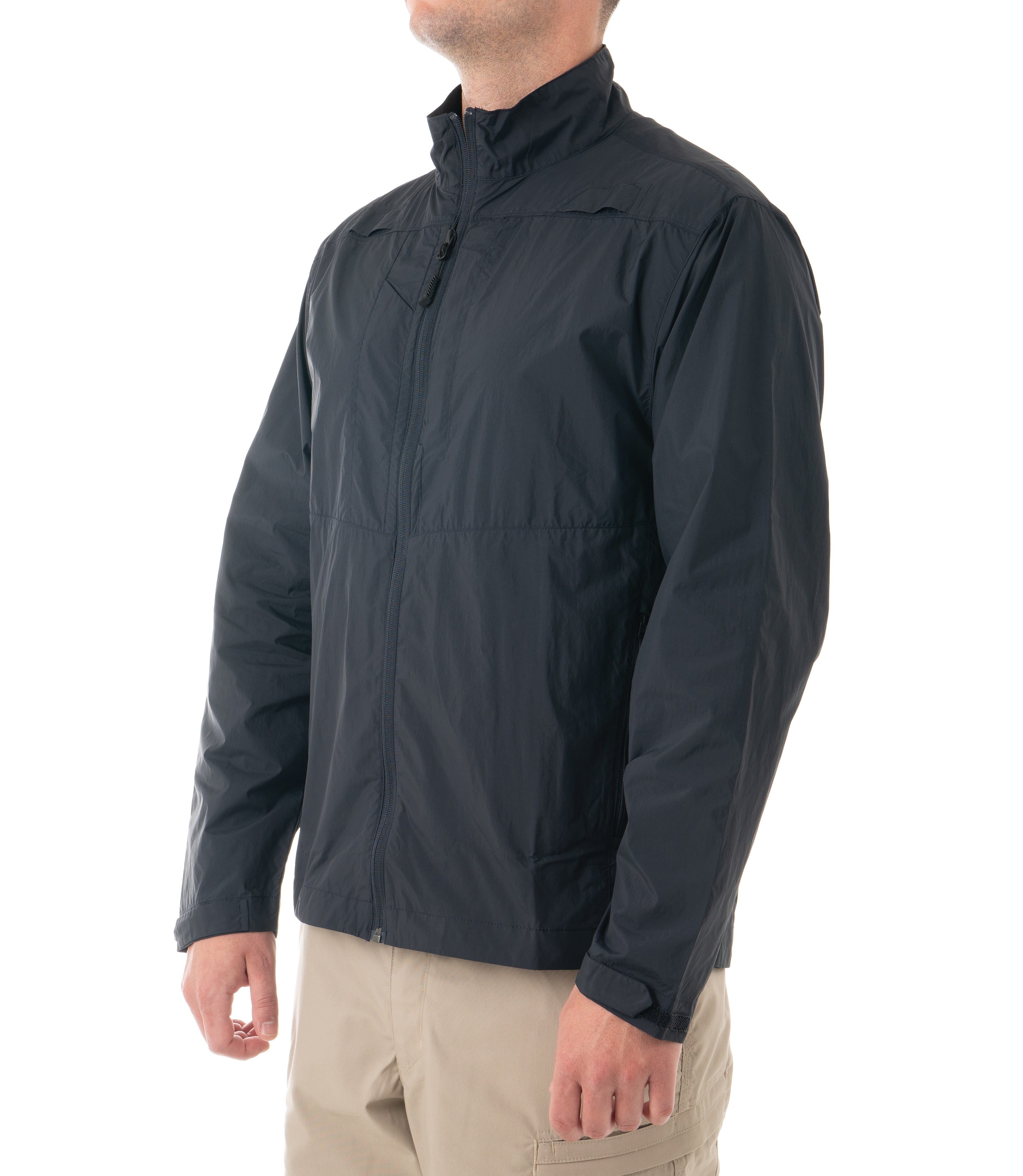 Side of Men's Pack-It Jacket in Midnight Navy |color_midnight navy