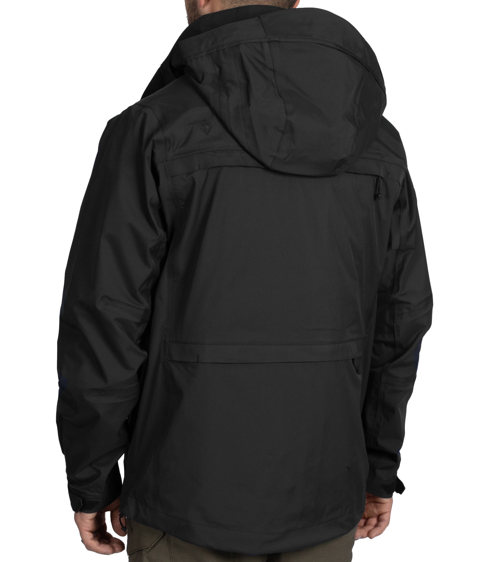 Side of Men's Tactix Parka Shell in Black |color_black