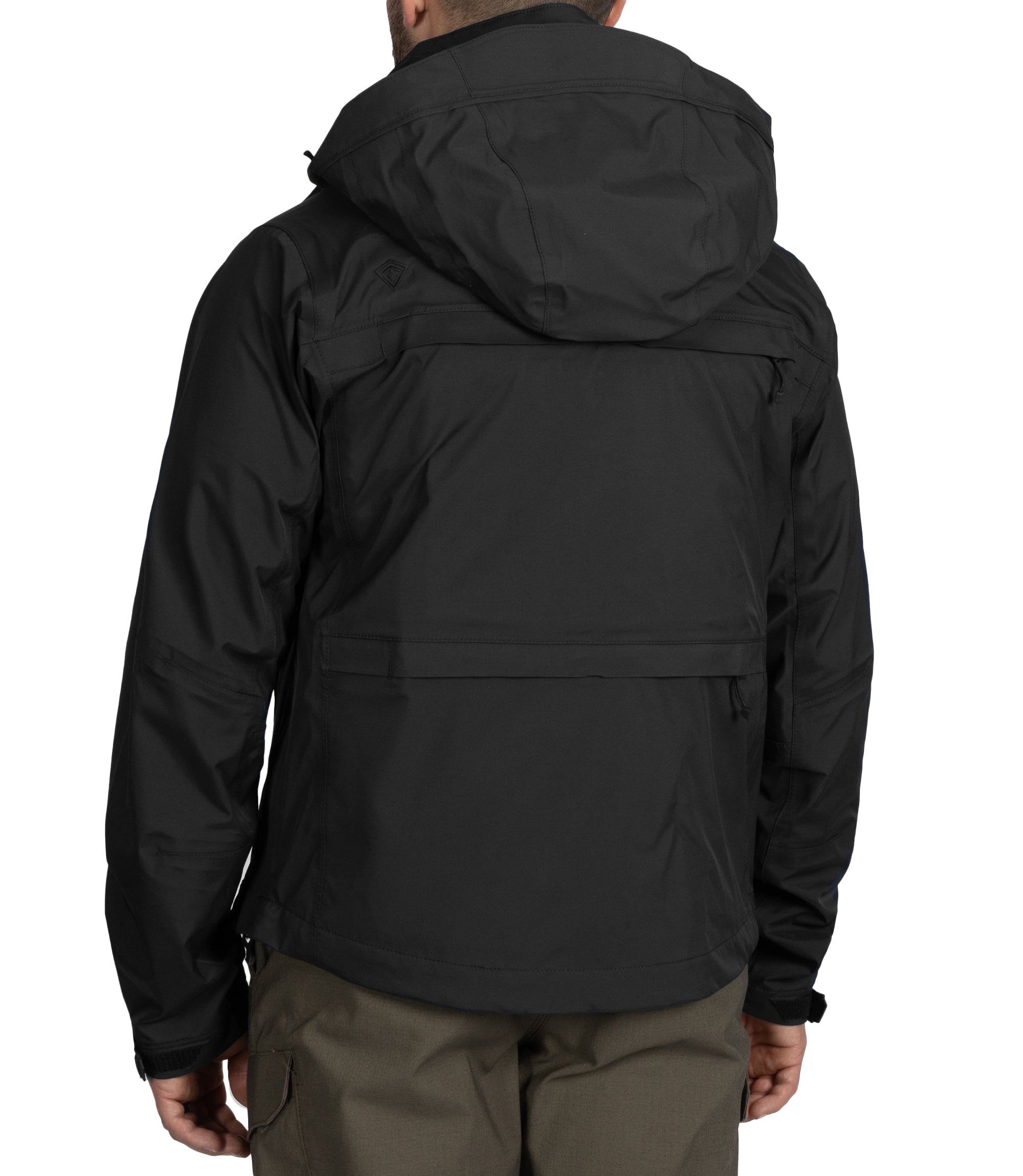 Side of Men's Tactix Jacket Sheel in Black |color_black