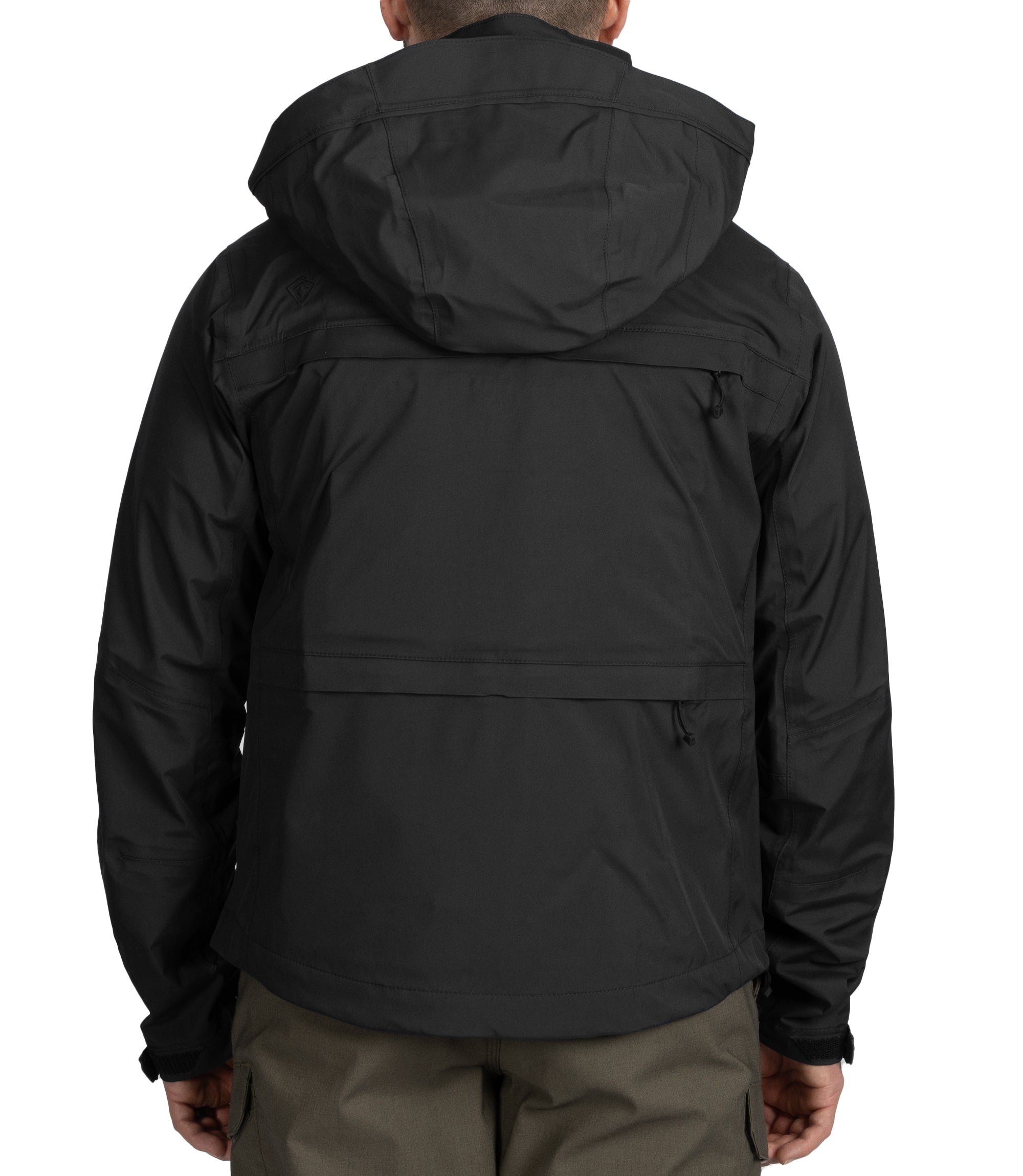 Back of Men's Tactix Jacket Sheel in Black |color_black
