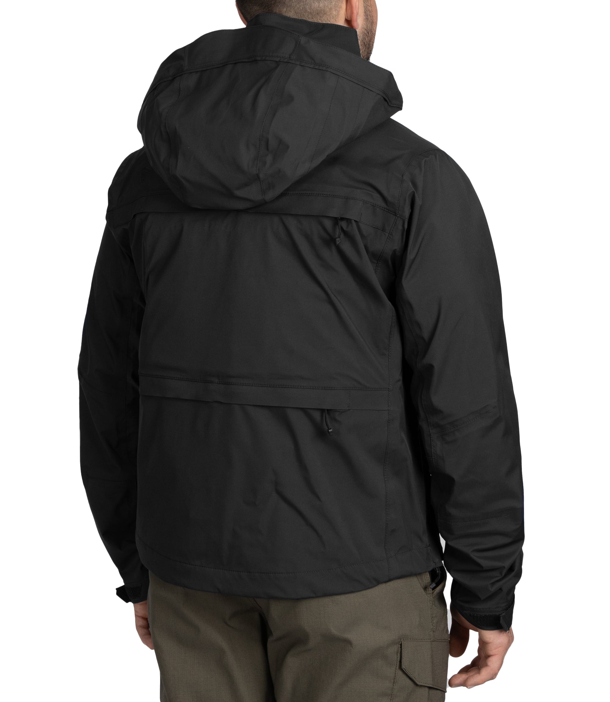 Side of Men's Tactix Jacket Sheel in Black |color_black