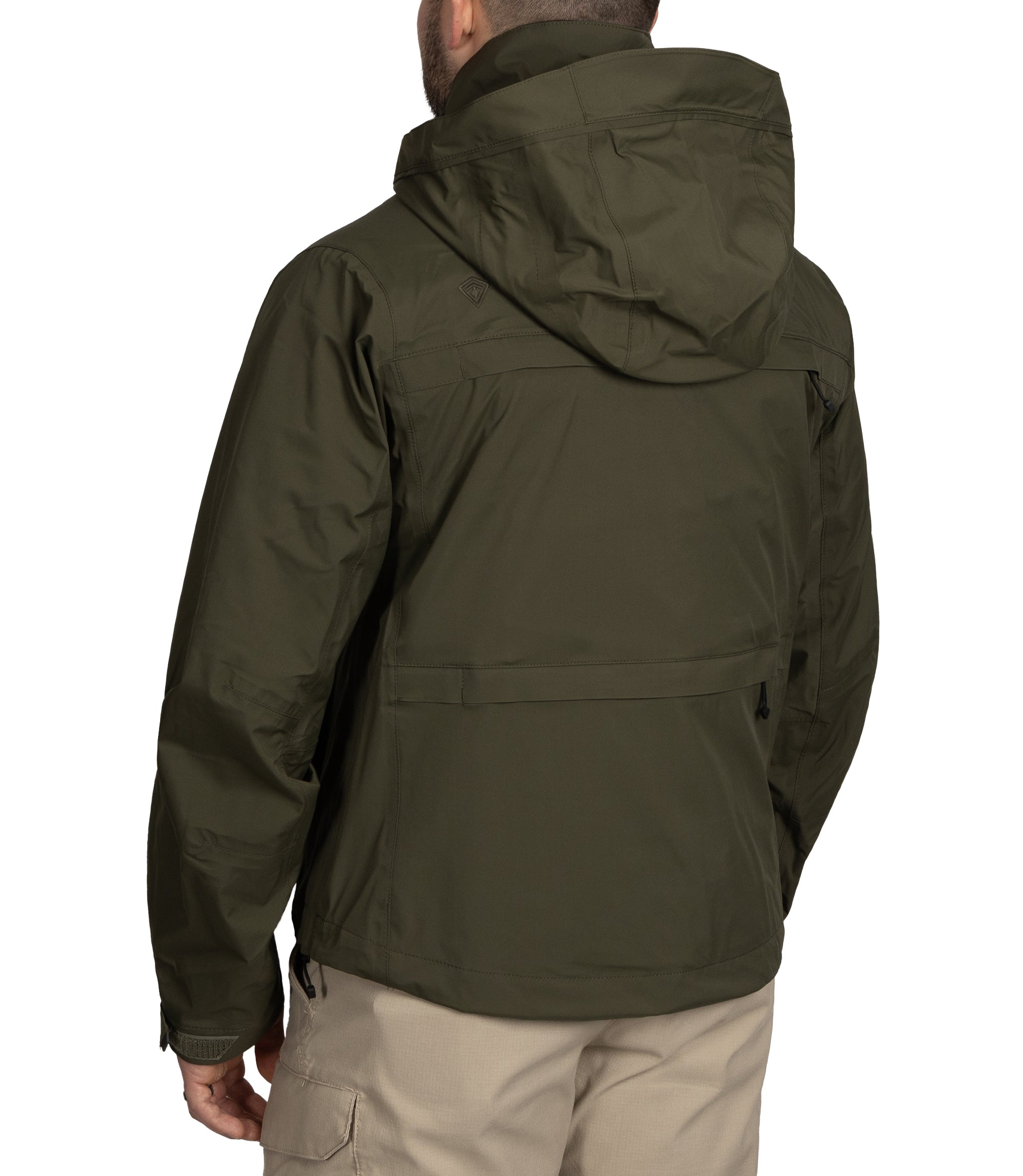 Side of Men's Tactix Parka Shell in OD Green |color_od green