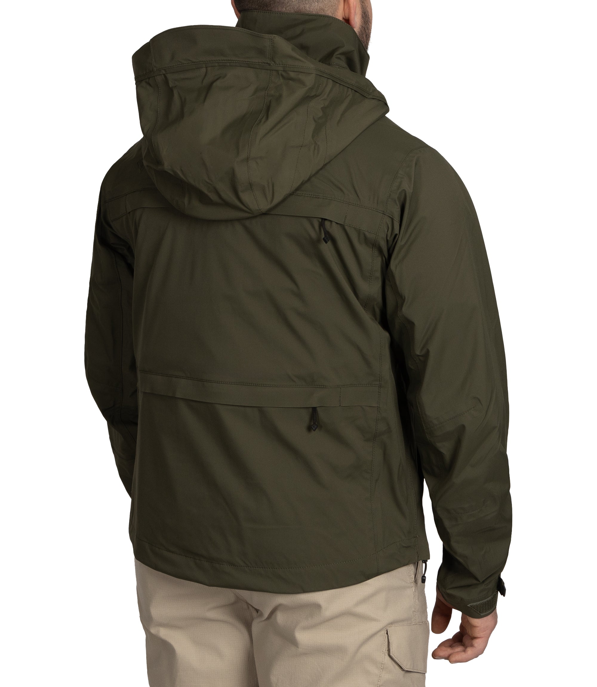 Side of Men's Tactix Parka Shell in OD Green |color_od green
