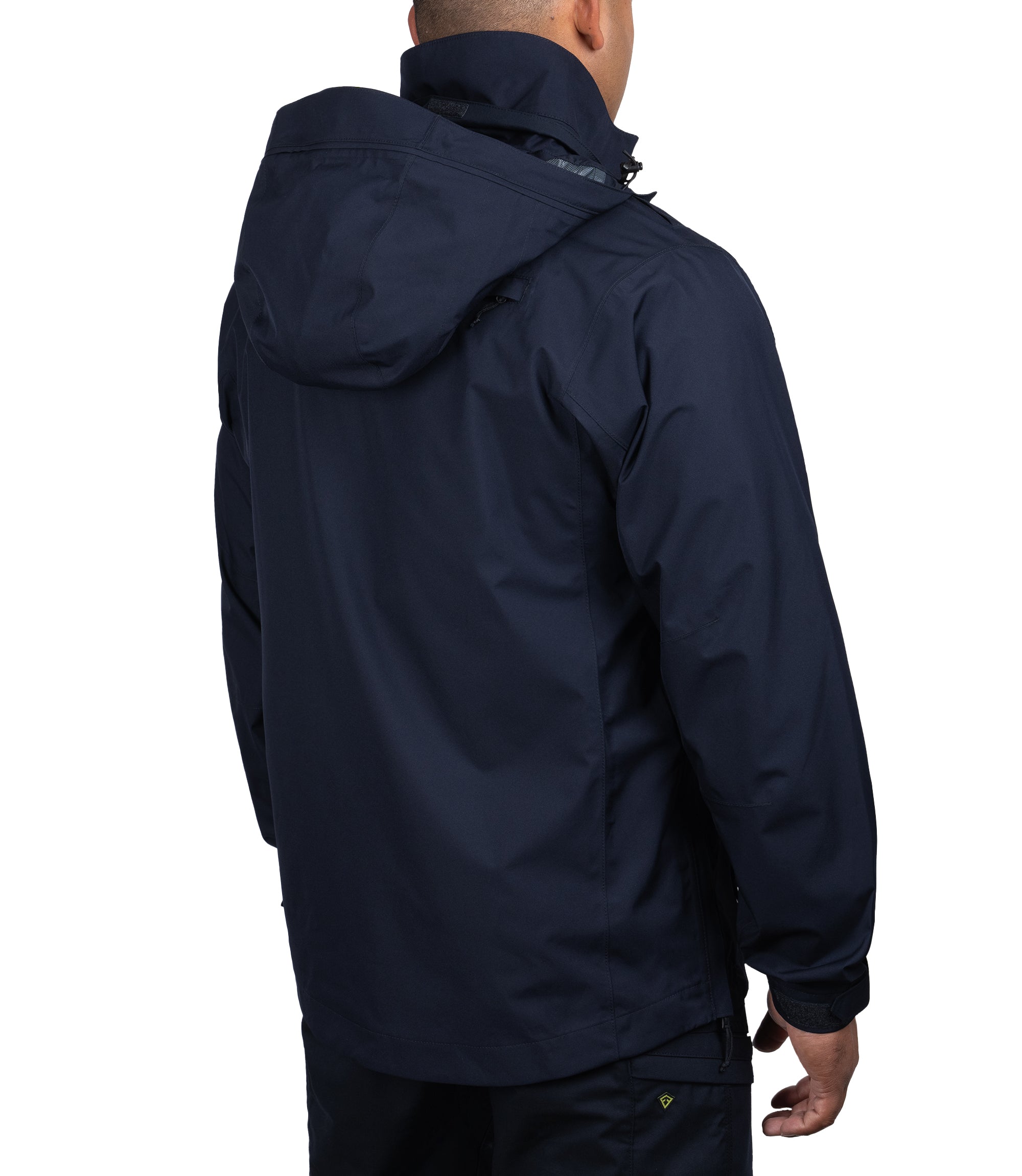Right side back 1/4 view of the Monsoon Parka in color Midnight Navy |color_midnight navy