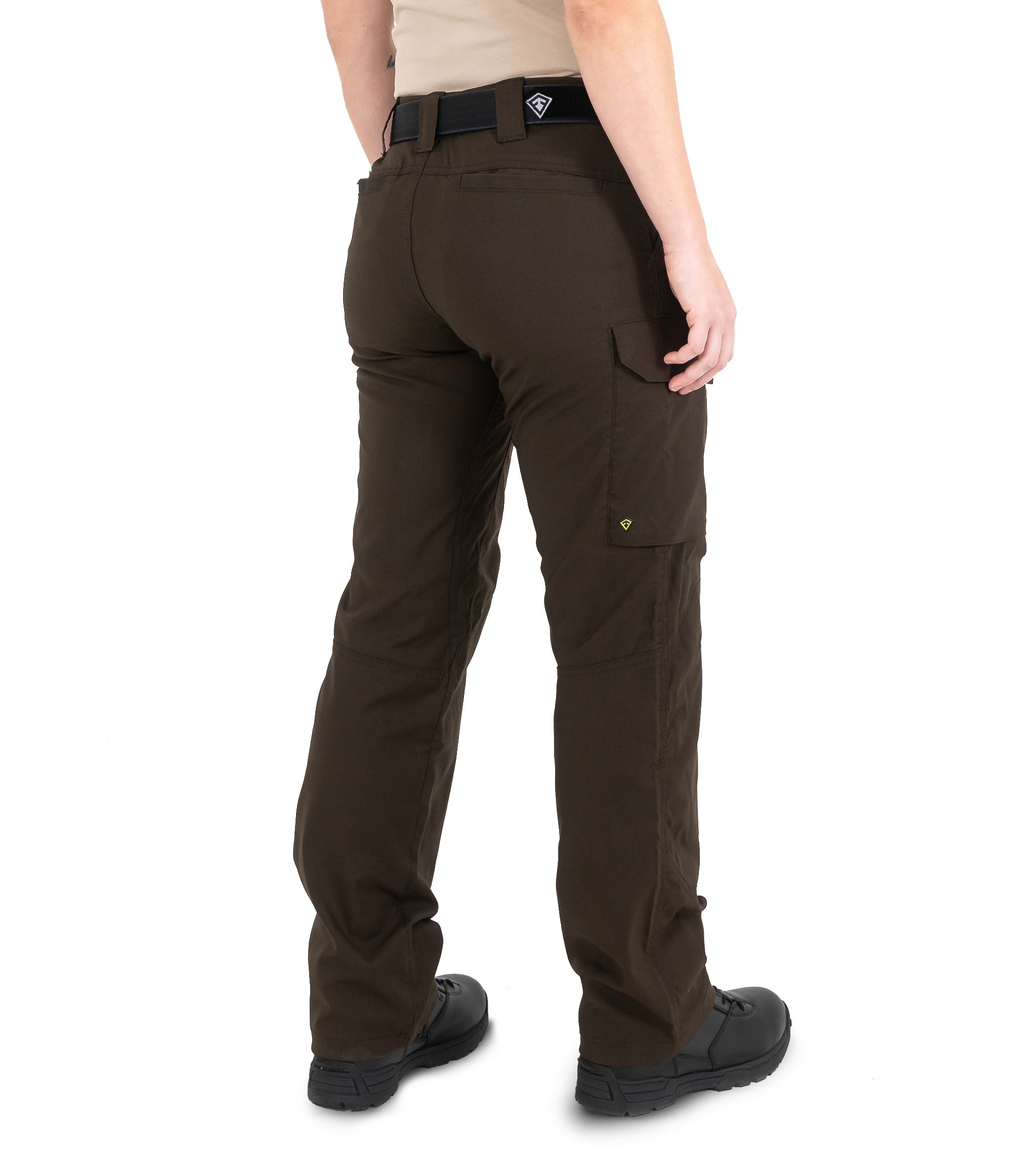 Side of Women's V2 Tactical Pants in Kodiak Brown |color_kodiak brown