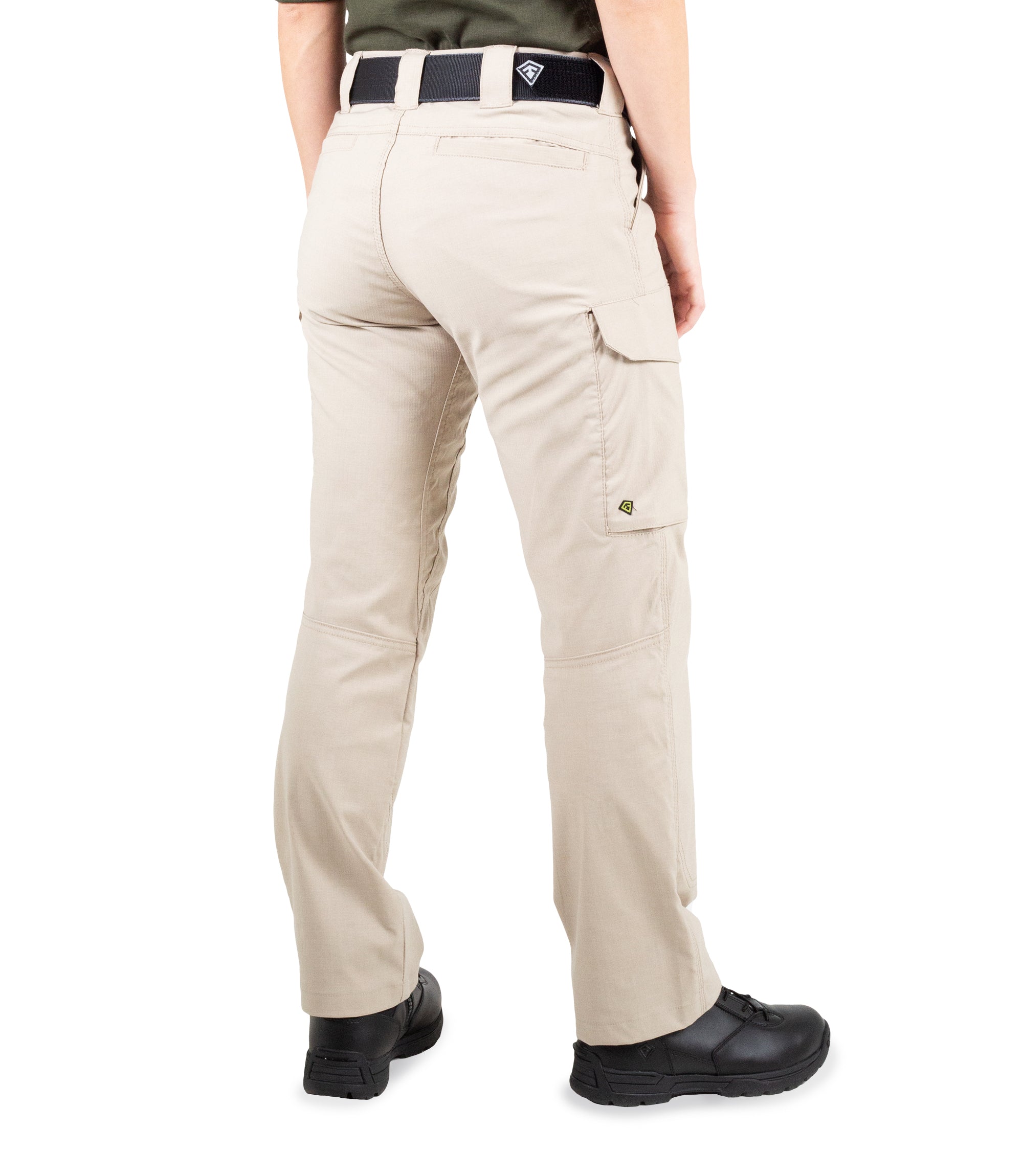 Side of Women's V2 Tactical Pants in Khaki |color_khaki