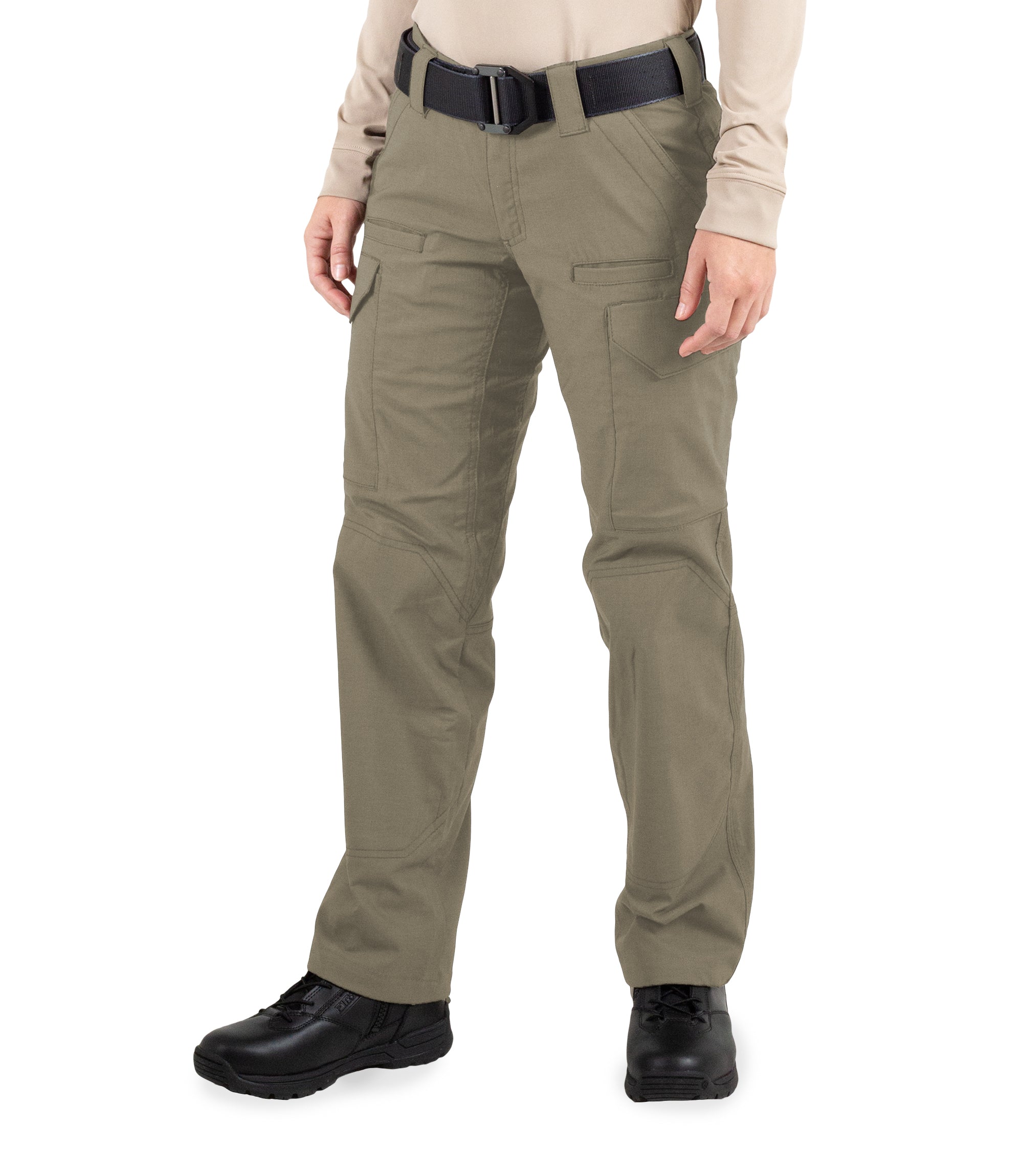 Side of Women's V2 Tactical Pants in Ranger Green |color_ranger green