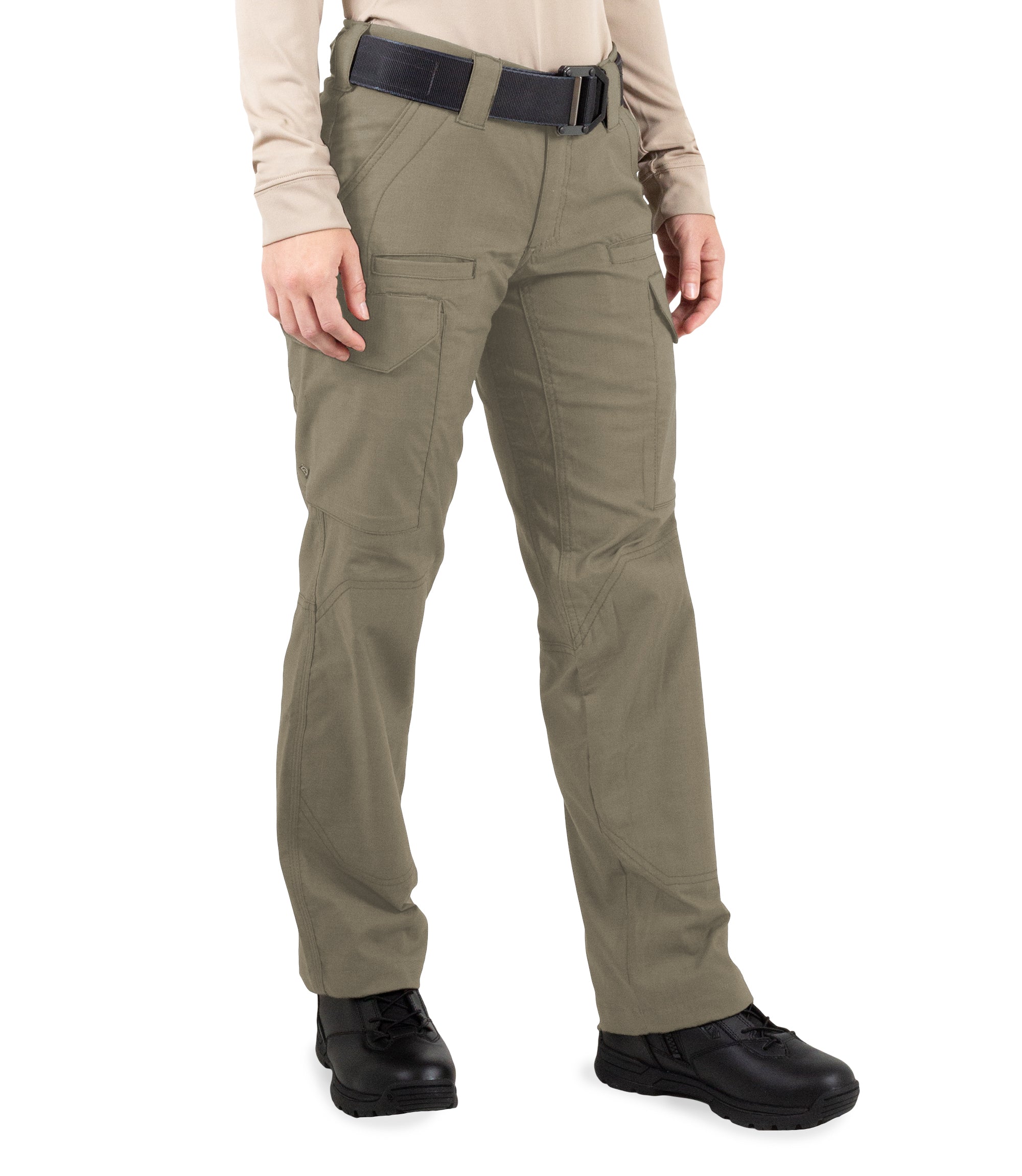 Side of Women's V2 Tactical Pants in Ranger Green |color_ranger green