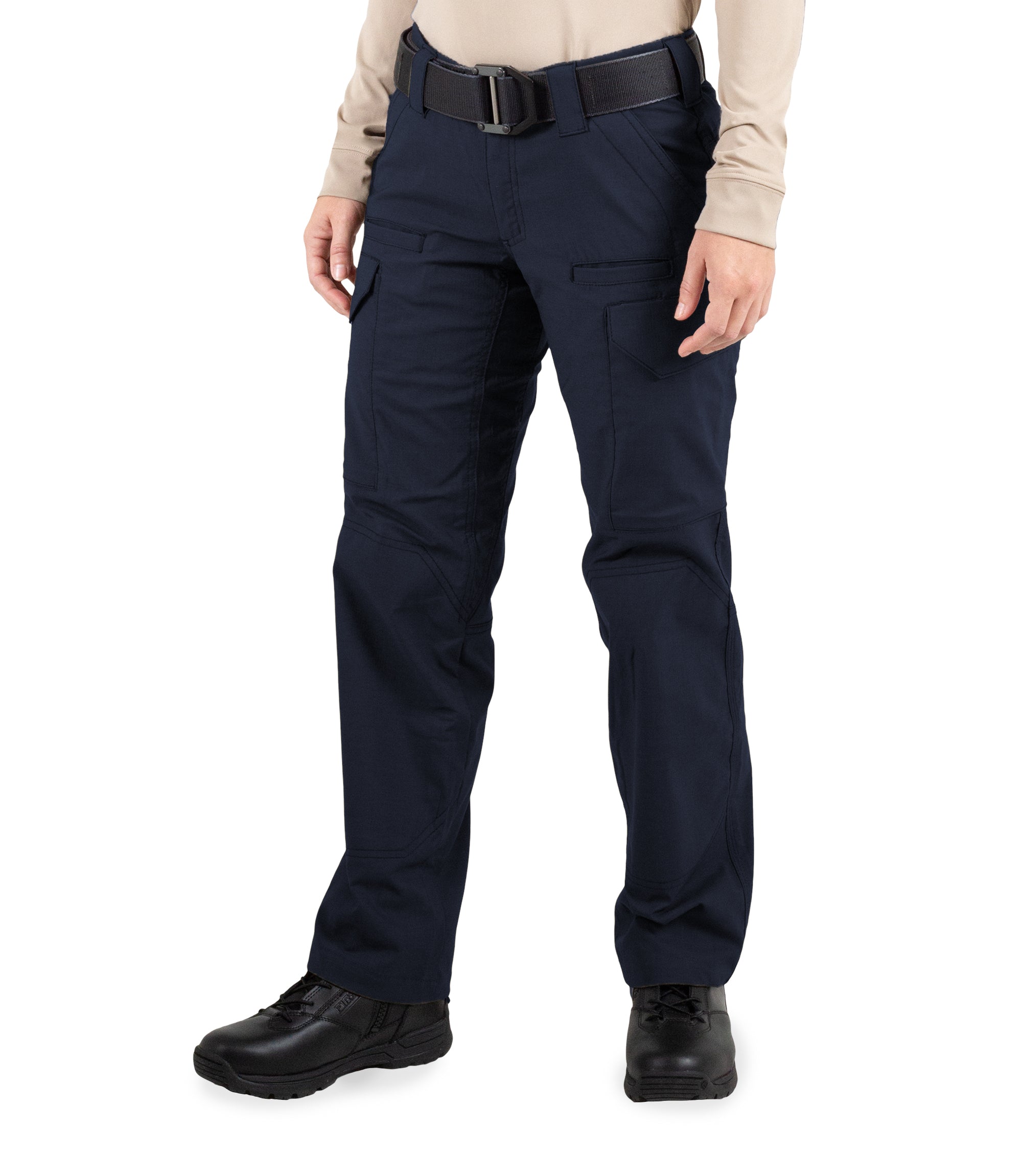 Side of Women's V2 Tactical Pants in Midnight Navy |color_midnight navy