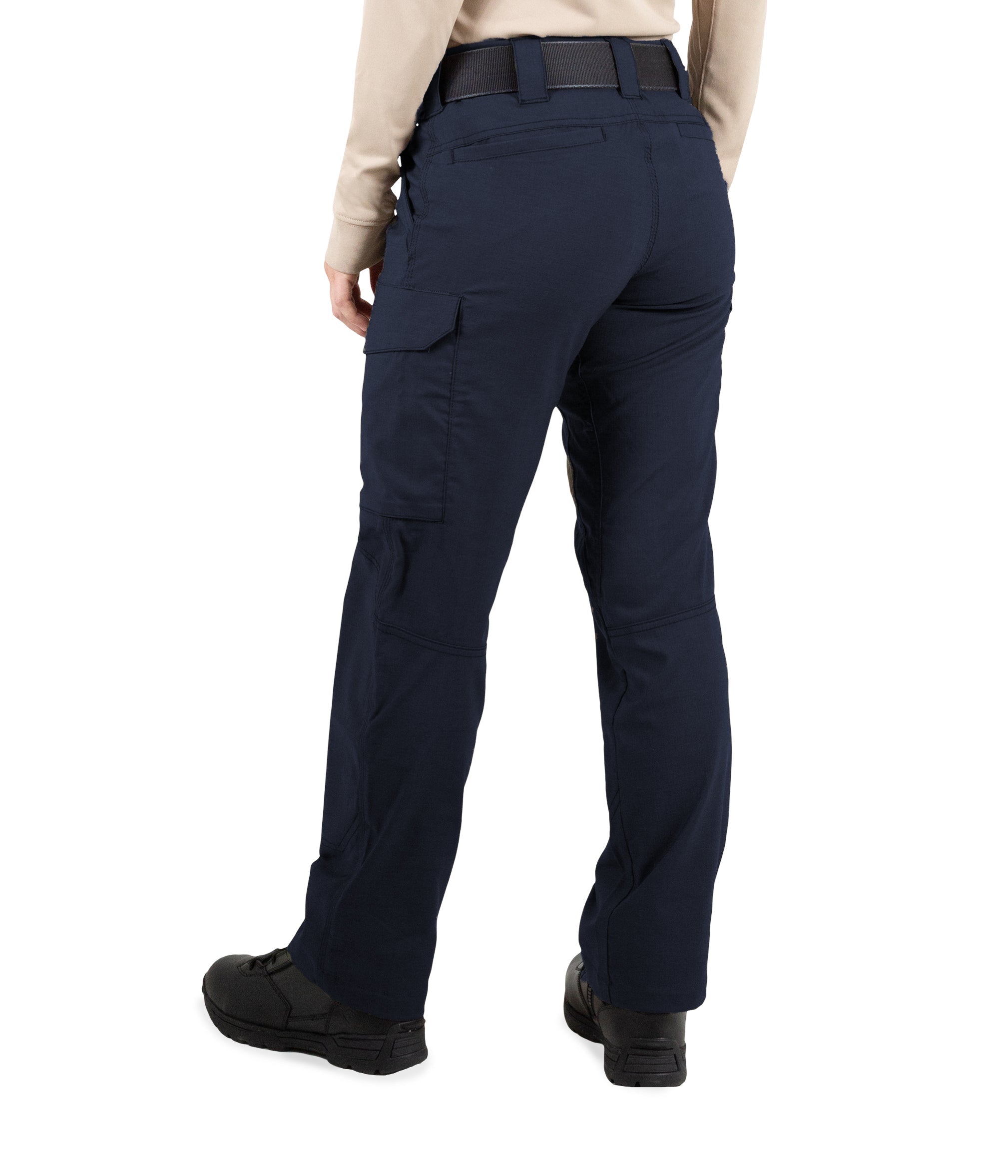 Side of Women's V2 Tactical Pants in Midnight Navy |color_midnight navy