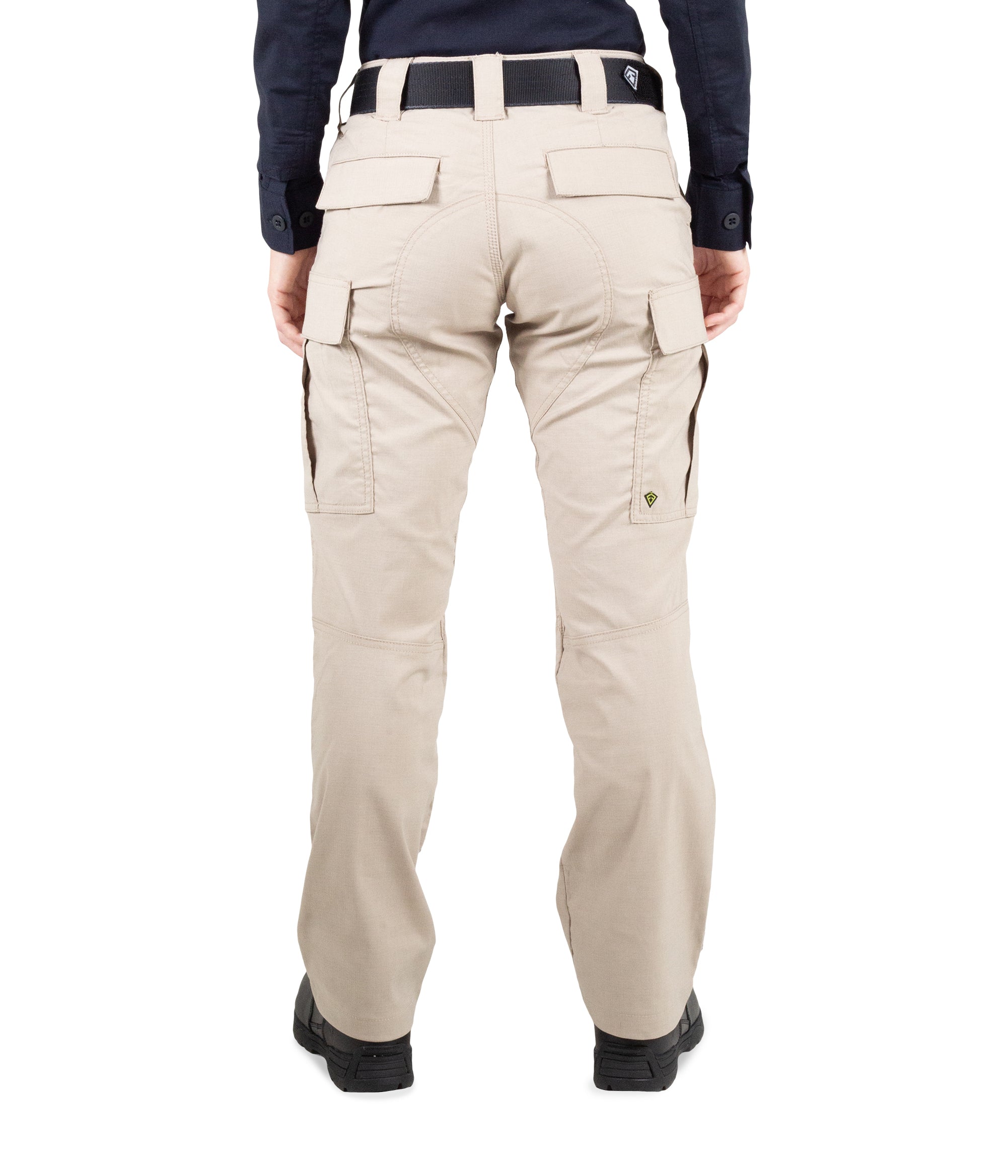 Back of Women's V2 BDU Pant in Khaki |color_khaki