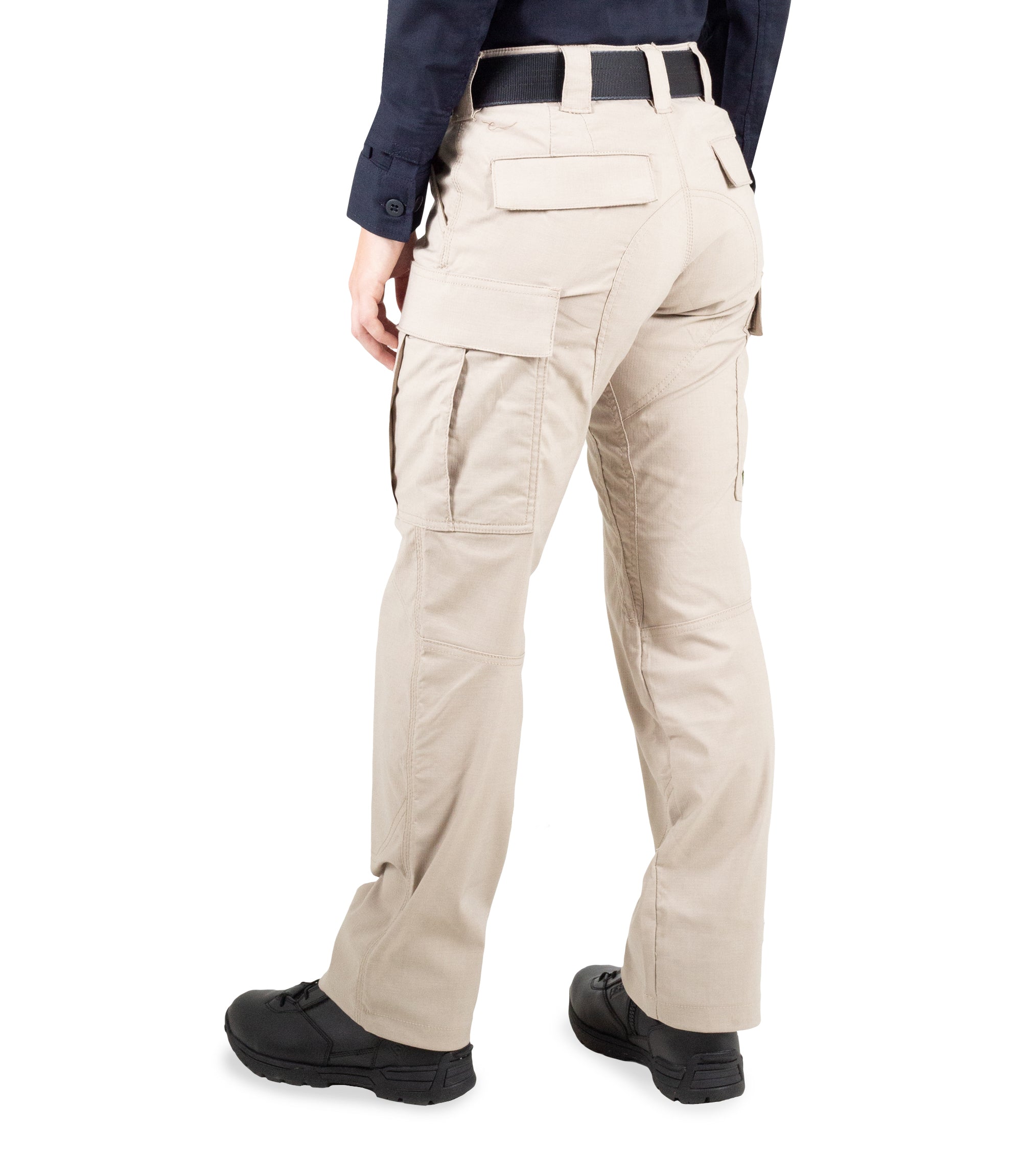 Side of Women's V2 BDU Pant in Khaki |color_khaki
