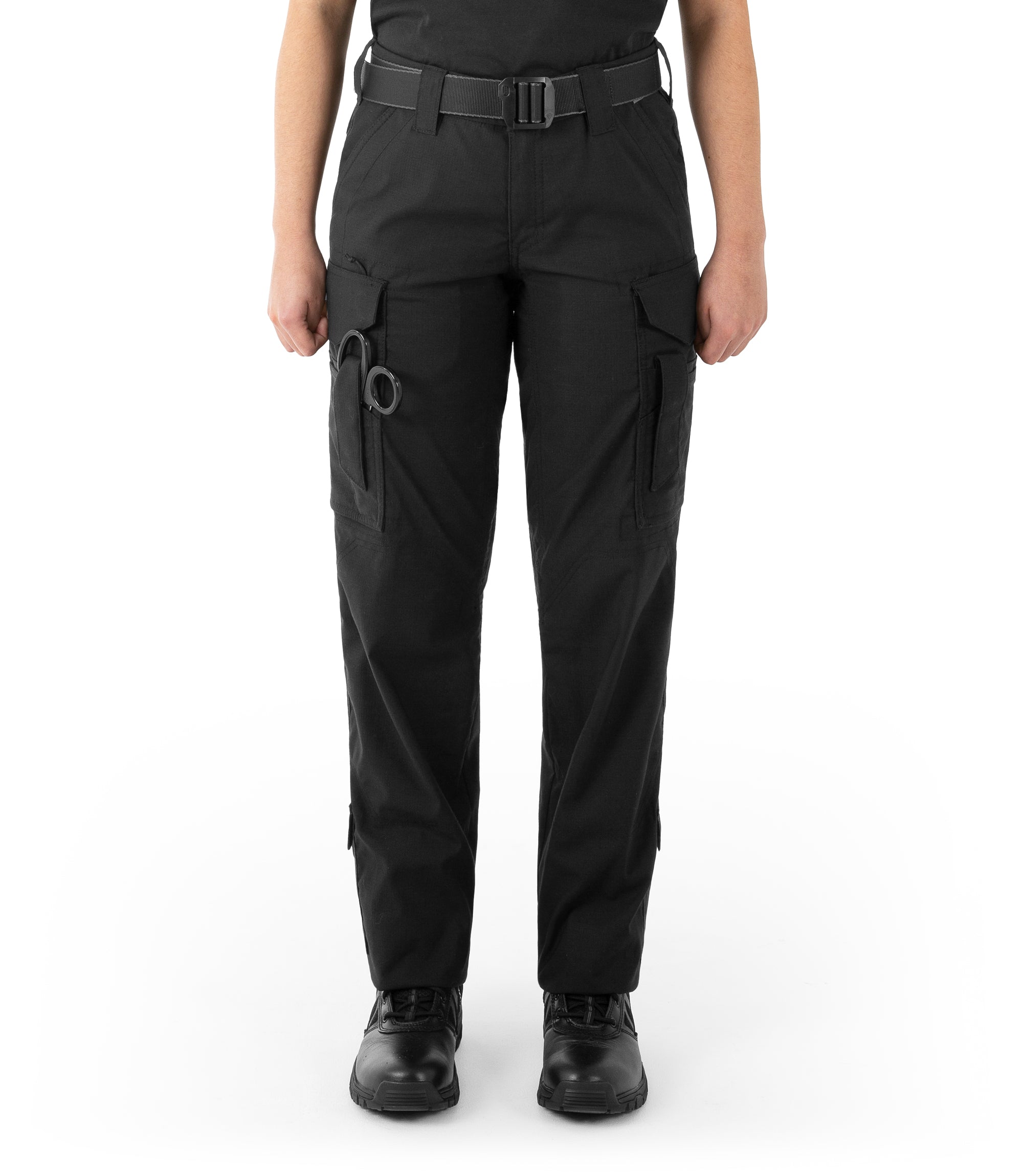 Front of Women's V2 EMS Pant in Black |color_black
