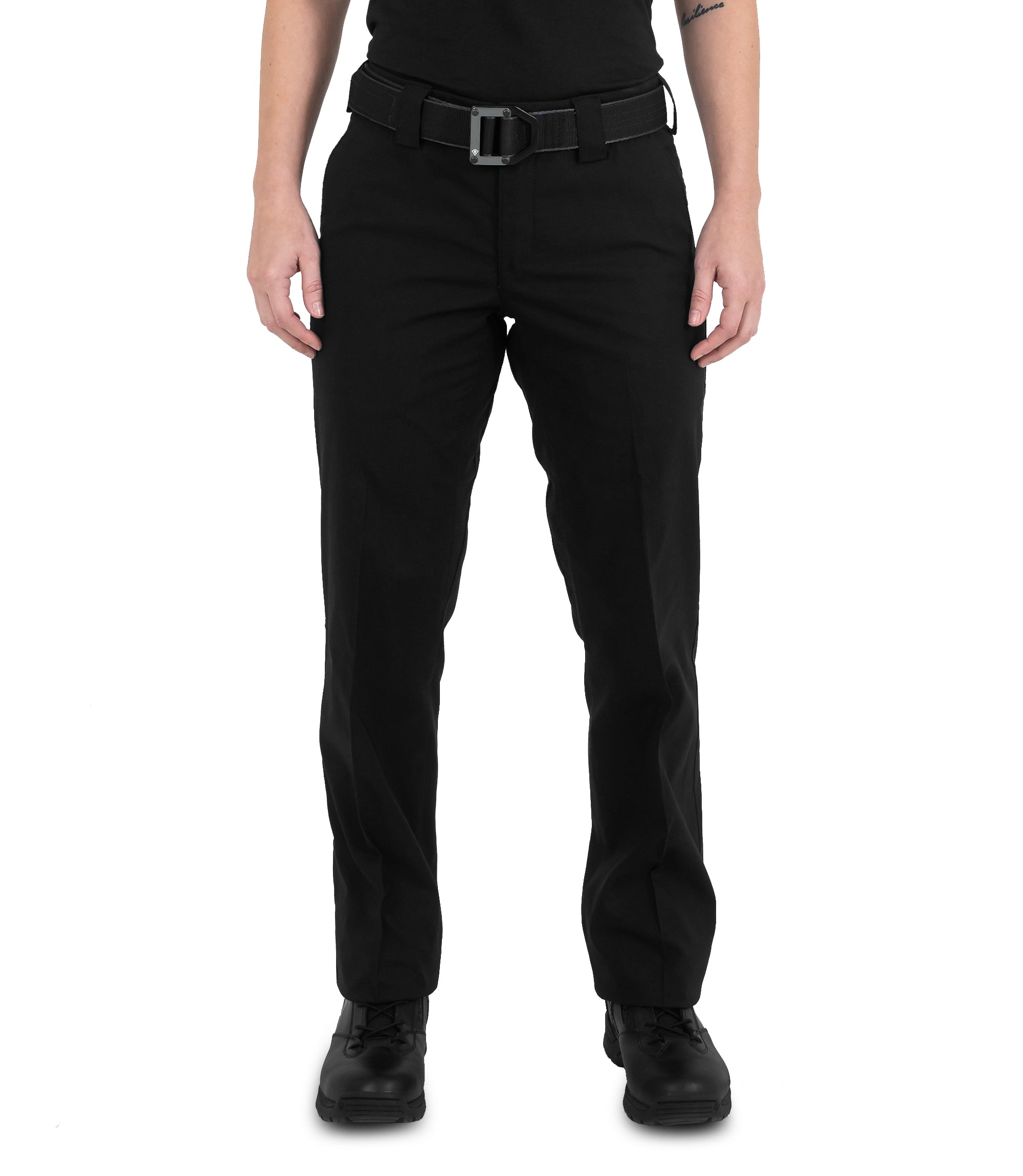 Front of Women's V2 Pro Duty 6 Pocket Pant in Black|color_black