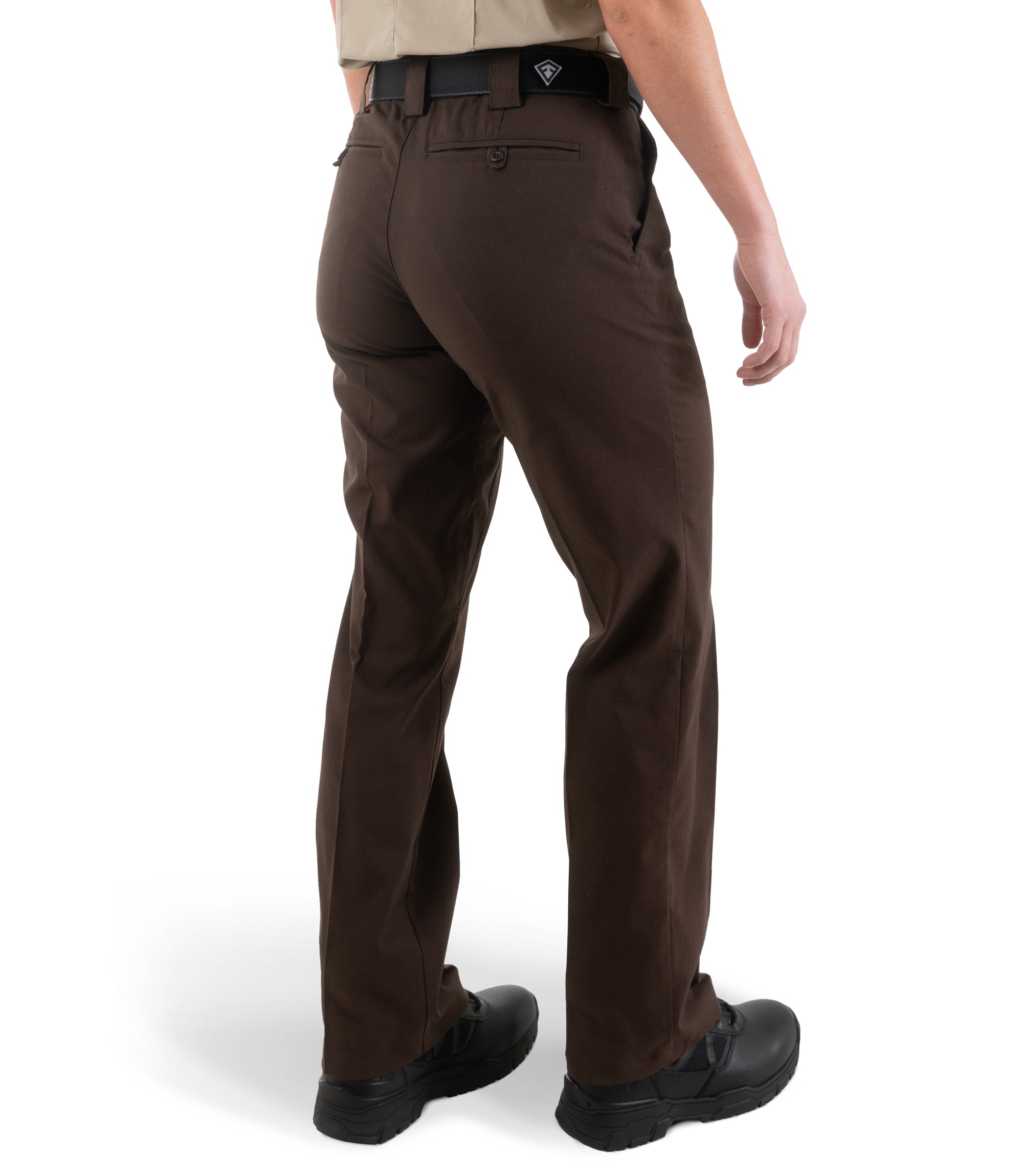 Side of Women's V2 Pro Duty 6 Pocket Pant in Kodiak Brown|color_kodiak brown