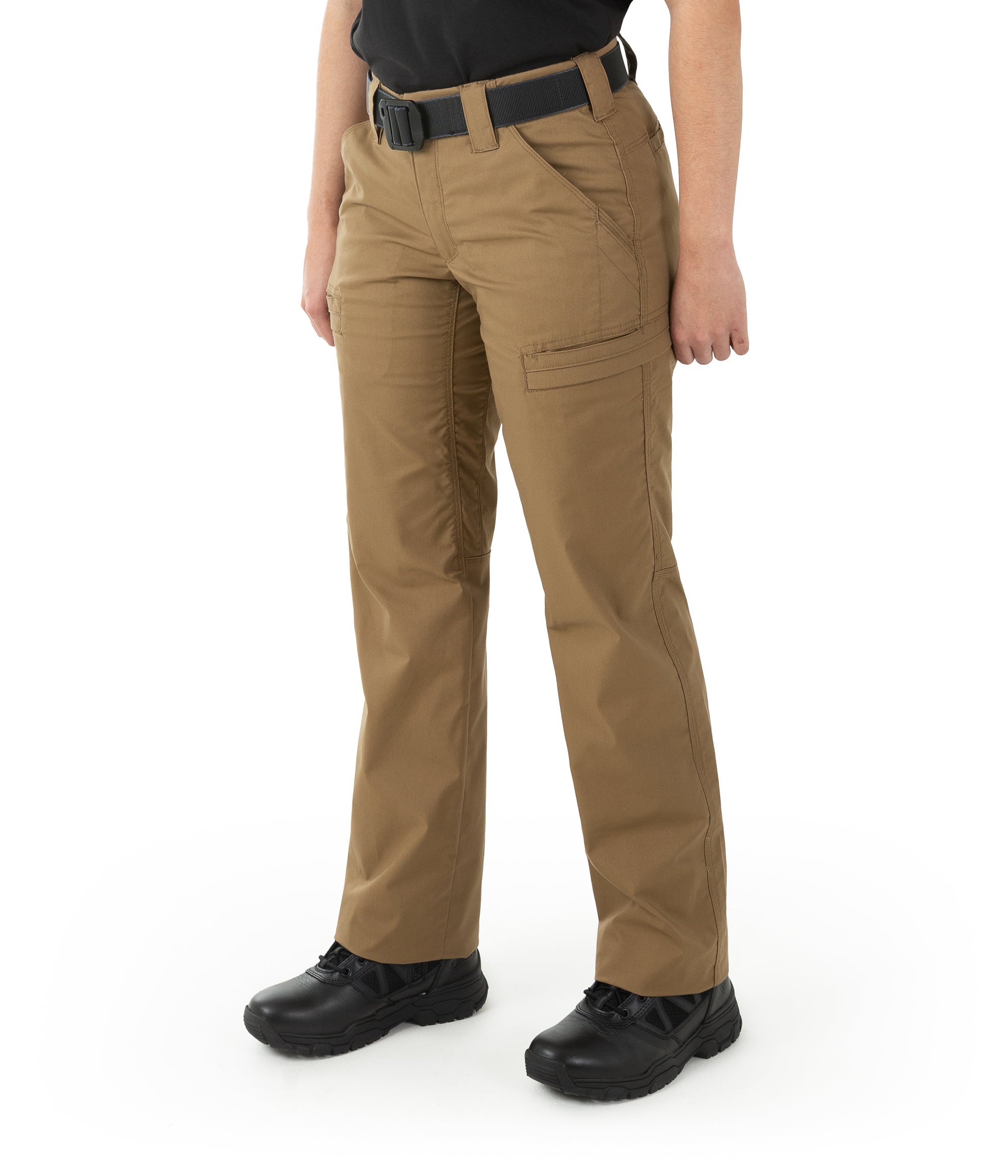 Side of Women's A2 Pant in Coyote Brown |color_coyote brown