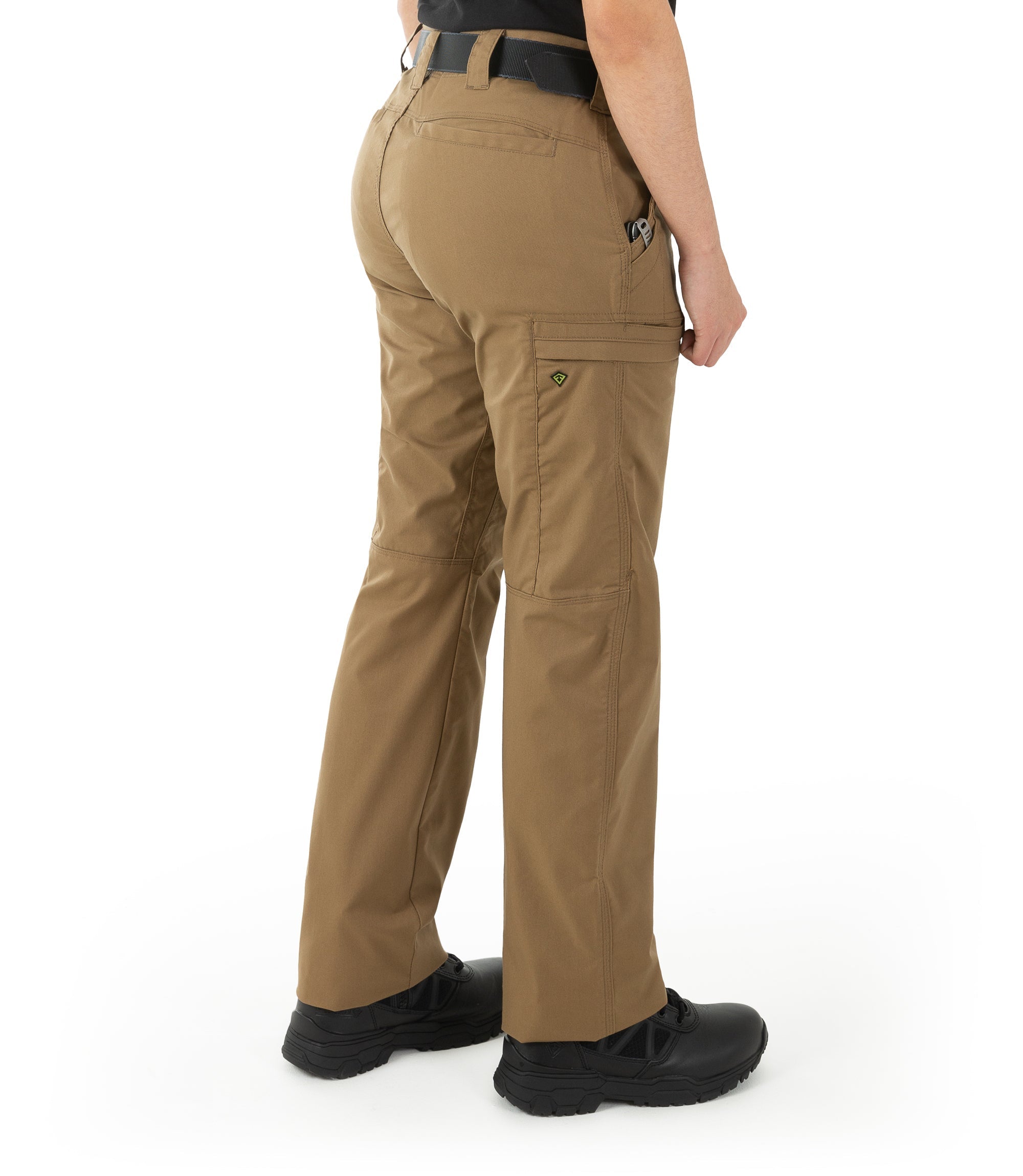 Side of Women's A2 Pant in Coyote Brown |color_coyote brown